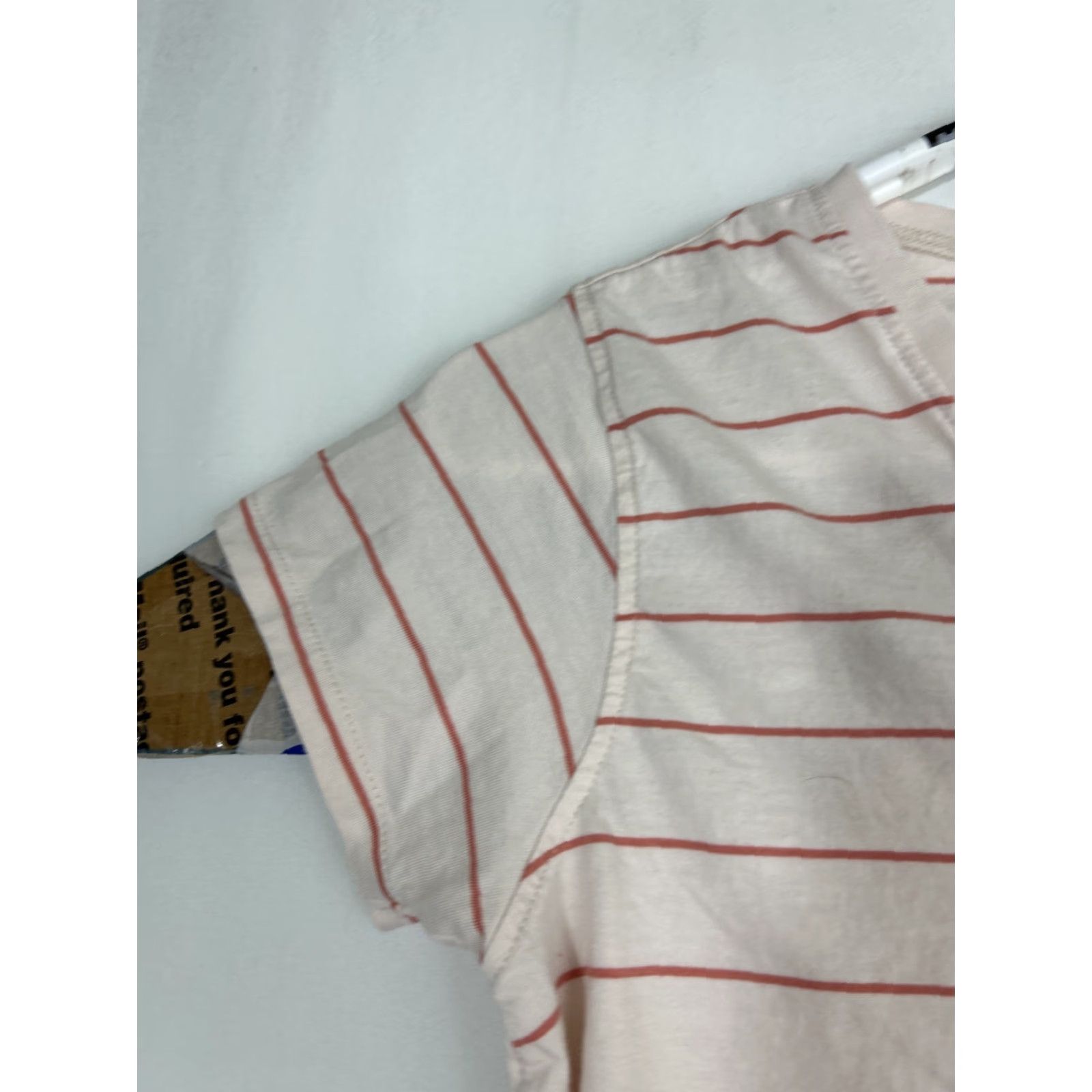 Mountain Khakis VINTAGE Mountain Khakis Womens T Shirt White Red Stripe Short Sleeve V-Neck Medium Size M / US 6-8 / IT 42-44 - 2 Thumbnail