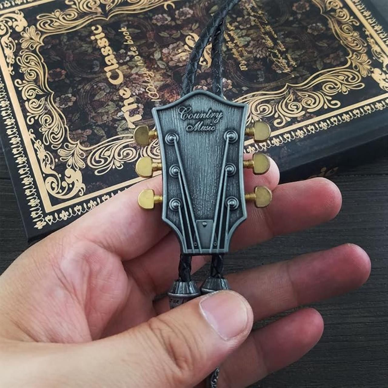 Other Country Music Guitar Head Bolo Tie Size ONE SIZE - 3 Thumbnail
