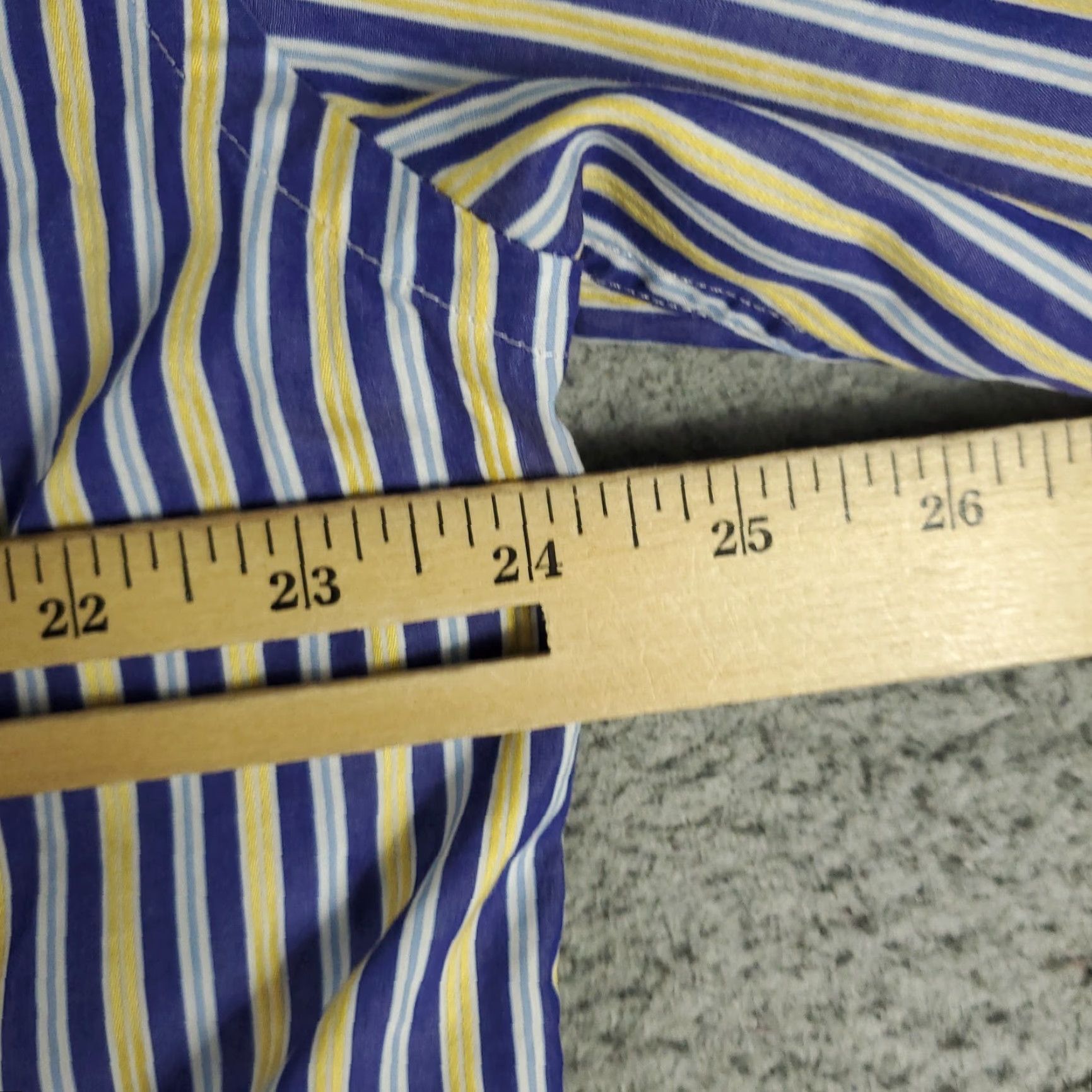Faconnable Façonnable Shirt Mens XL Blue Striped Button-Up Short Sleeve - Casual, Button-Down, Collared, Cotton, Woven, Regular Fit Size US XL / EU 56 / 4 - 5 Thumbnail