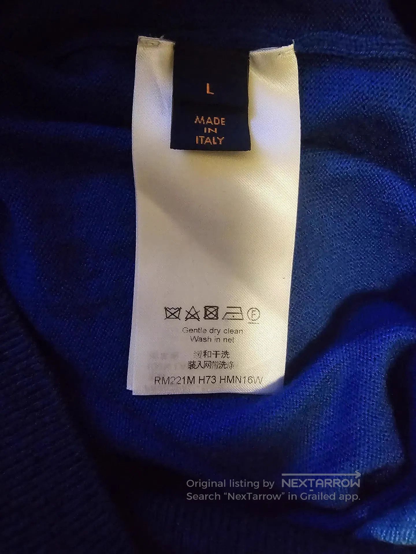 Louis Vuitton Blue Color Block Long Sleeve Sweater. Size US L / EU 52-54 / 3 - 6 Thumbnail