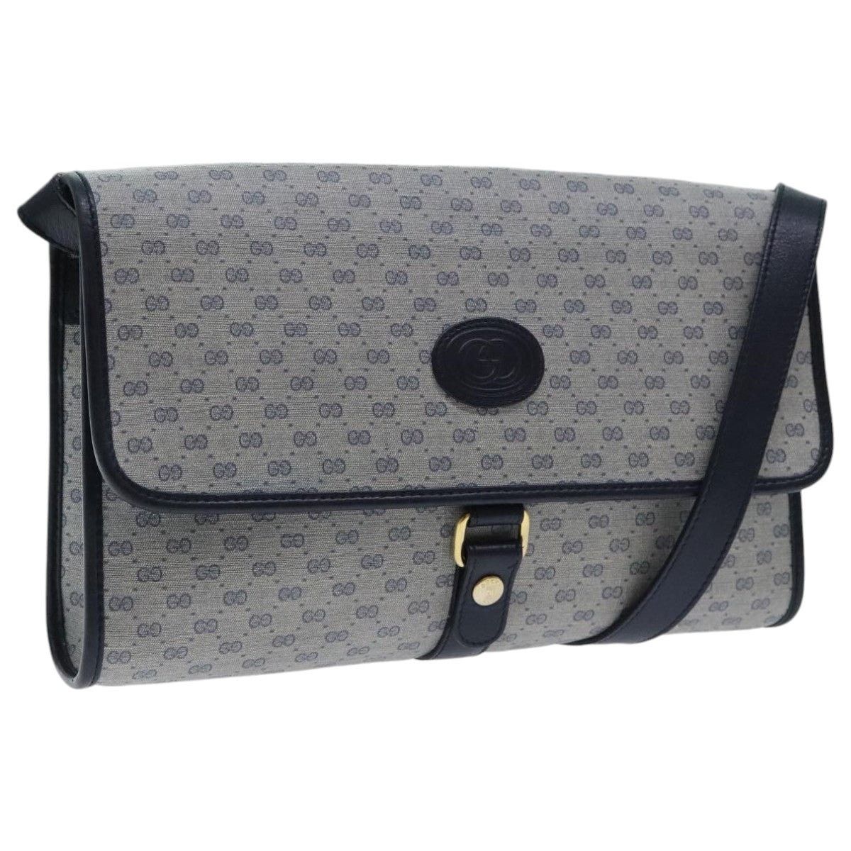 Gucci GUCCI Micro GG Supreme Shoulder Bag Navy Gold 001 115 001 Size ONE SIZE - 1 Thumbnail