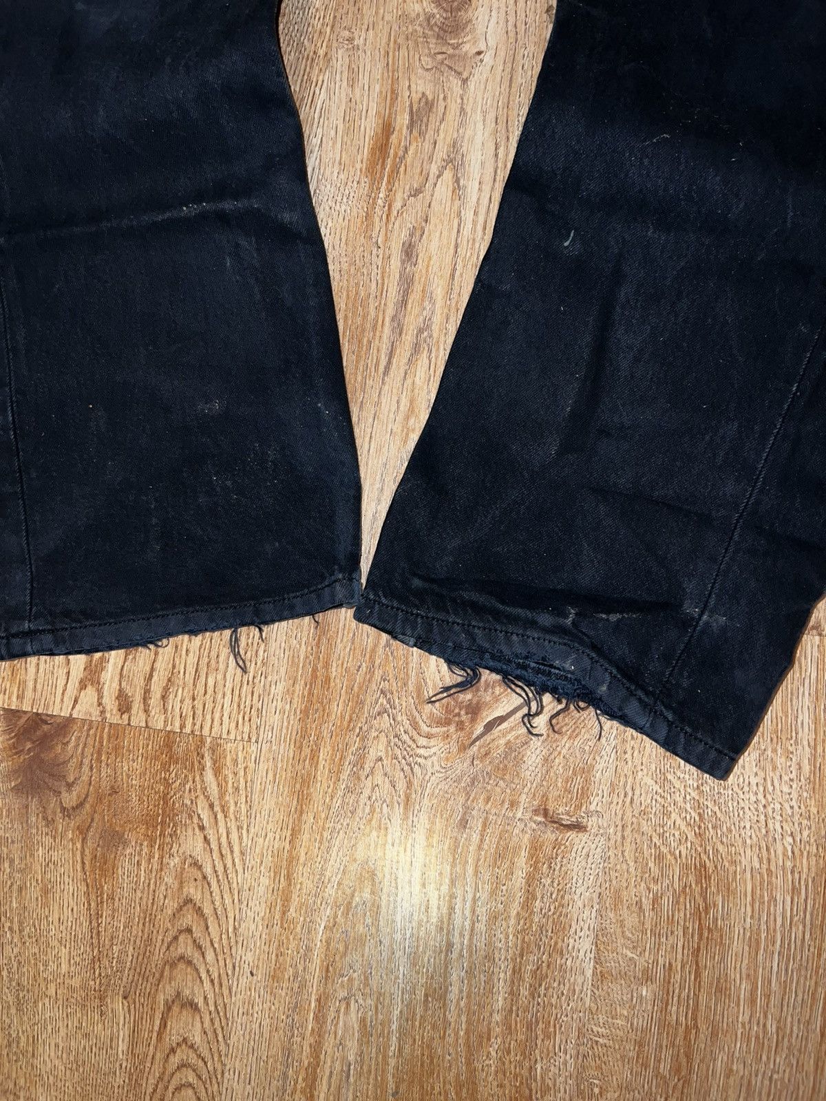Levi's Vintage Clothing × Vintage Vintage Levis Strauss 501 black denim jeans 👖 Size US 32 / EU 48 - 11 Thumbnail