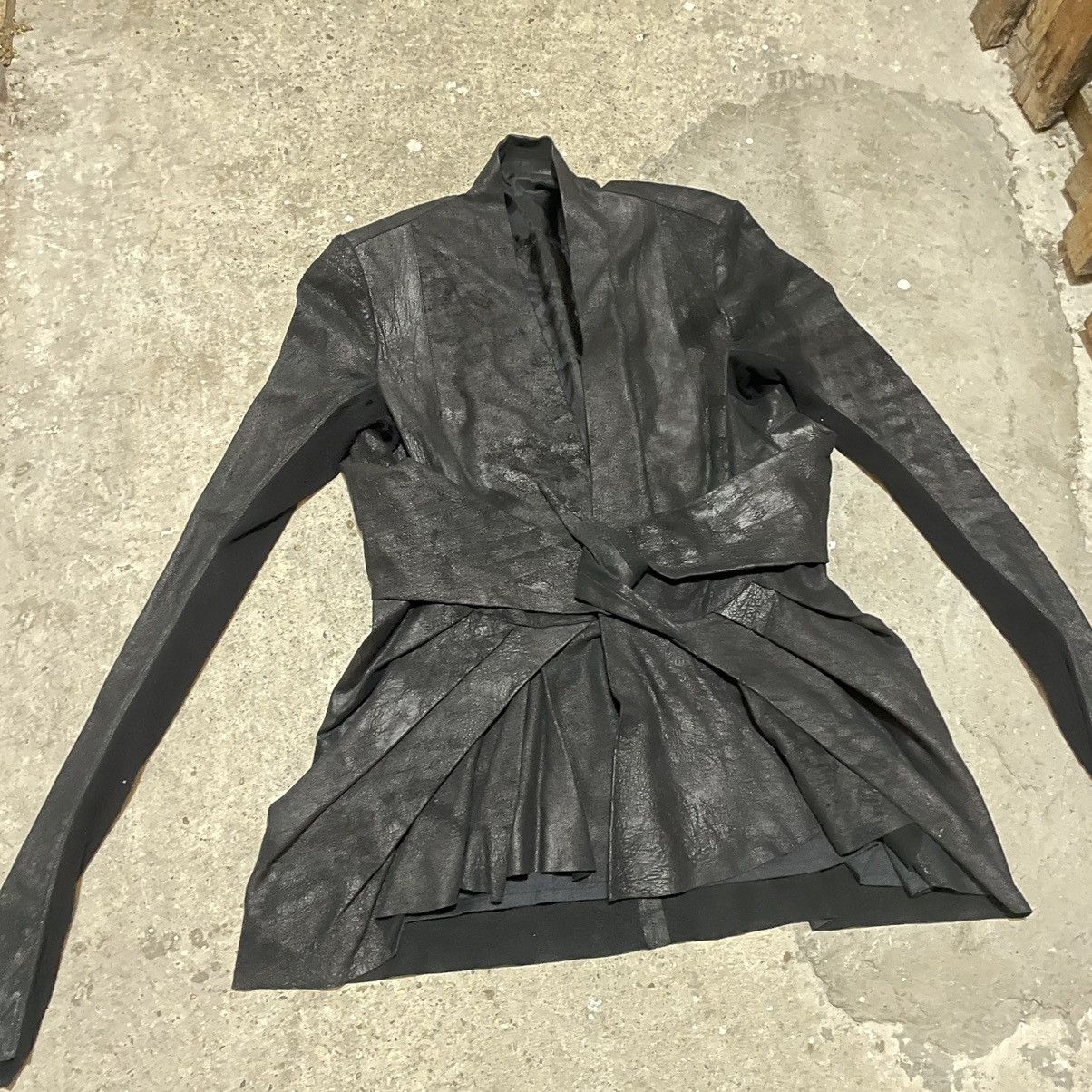 Rick Owens Runway rick owens leather jacket Size L / US 10 / IT 46 - 4 Thumbnail