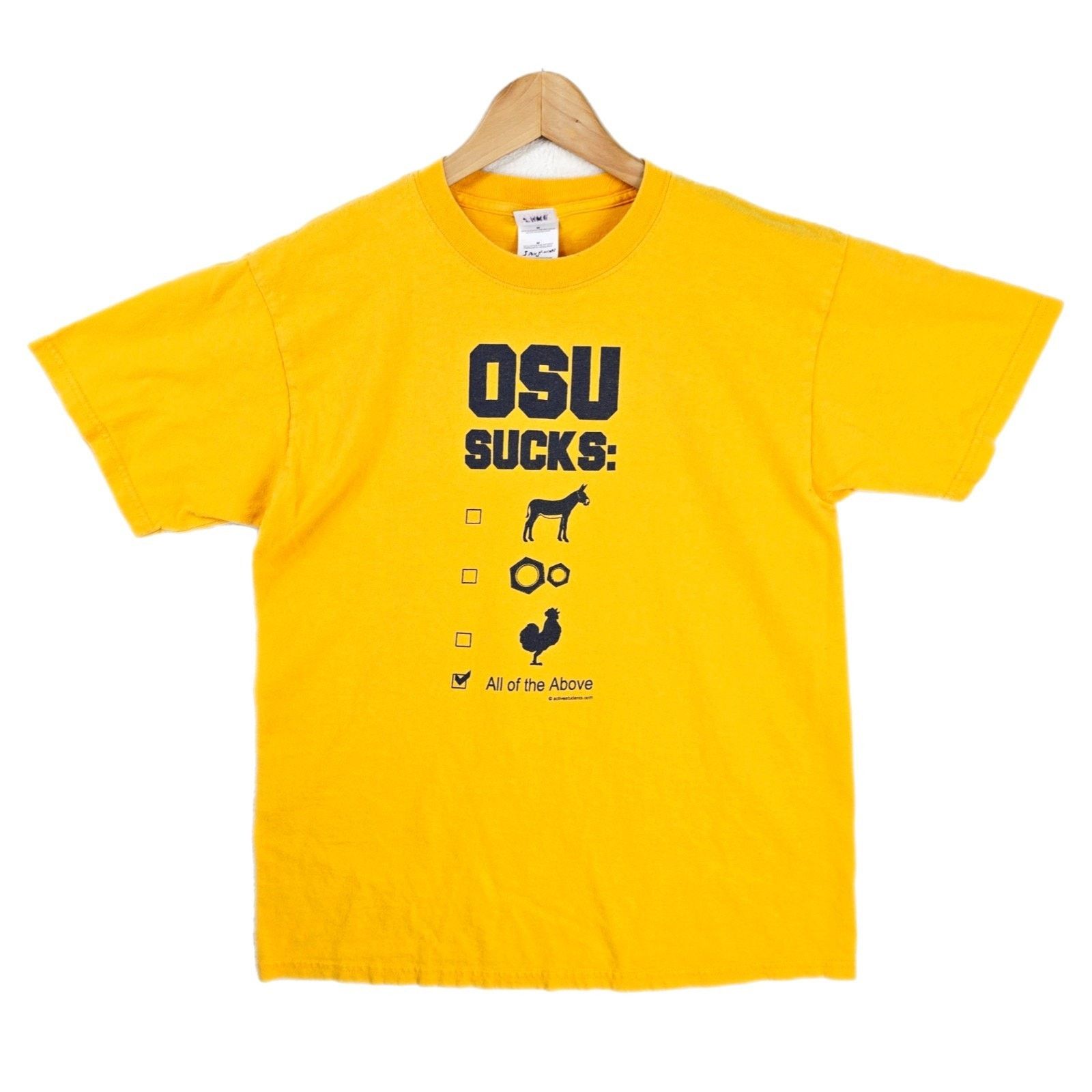 Gildan OSU Ohio State Buckeyes Suck Shirt Mens Size Medium Vintage Size US M / EU 48-50 / 2 - 1 Thumbnail