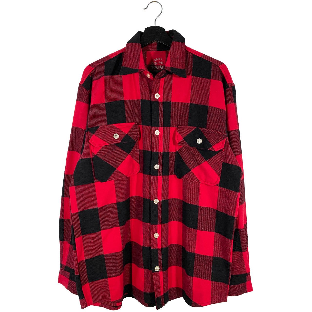 Anti Social Social Club Anti Social Social Club Heavy Outline Flannel Red Size US M / EU 48-50 / 2 - 2 Thumbnail