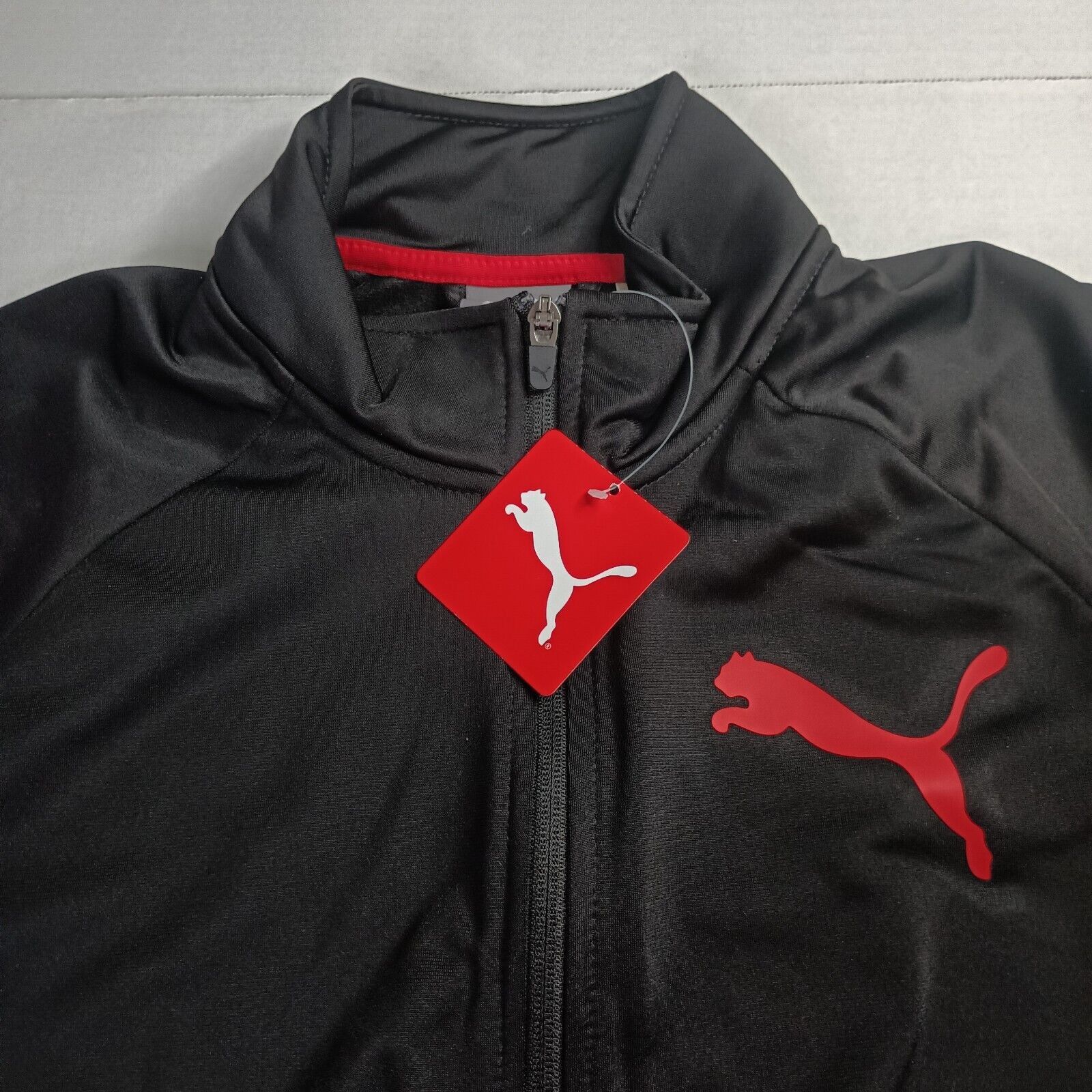 Puma Puma Track Jacket Men's M Black Full Zip Pockets Athletic Size US M / EU 48-50 / 2 - 4 Thumbnail