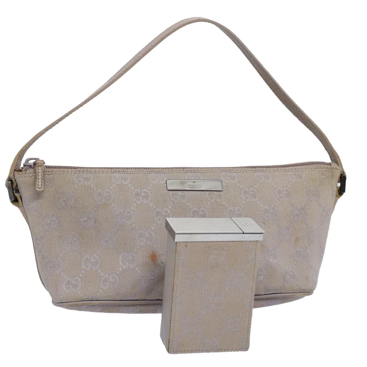 image of Gucci GG Canvas Accessory Pouch Cigarette Case Set Purple 07198 Auth 59991, Women's