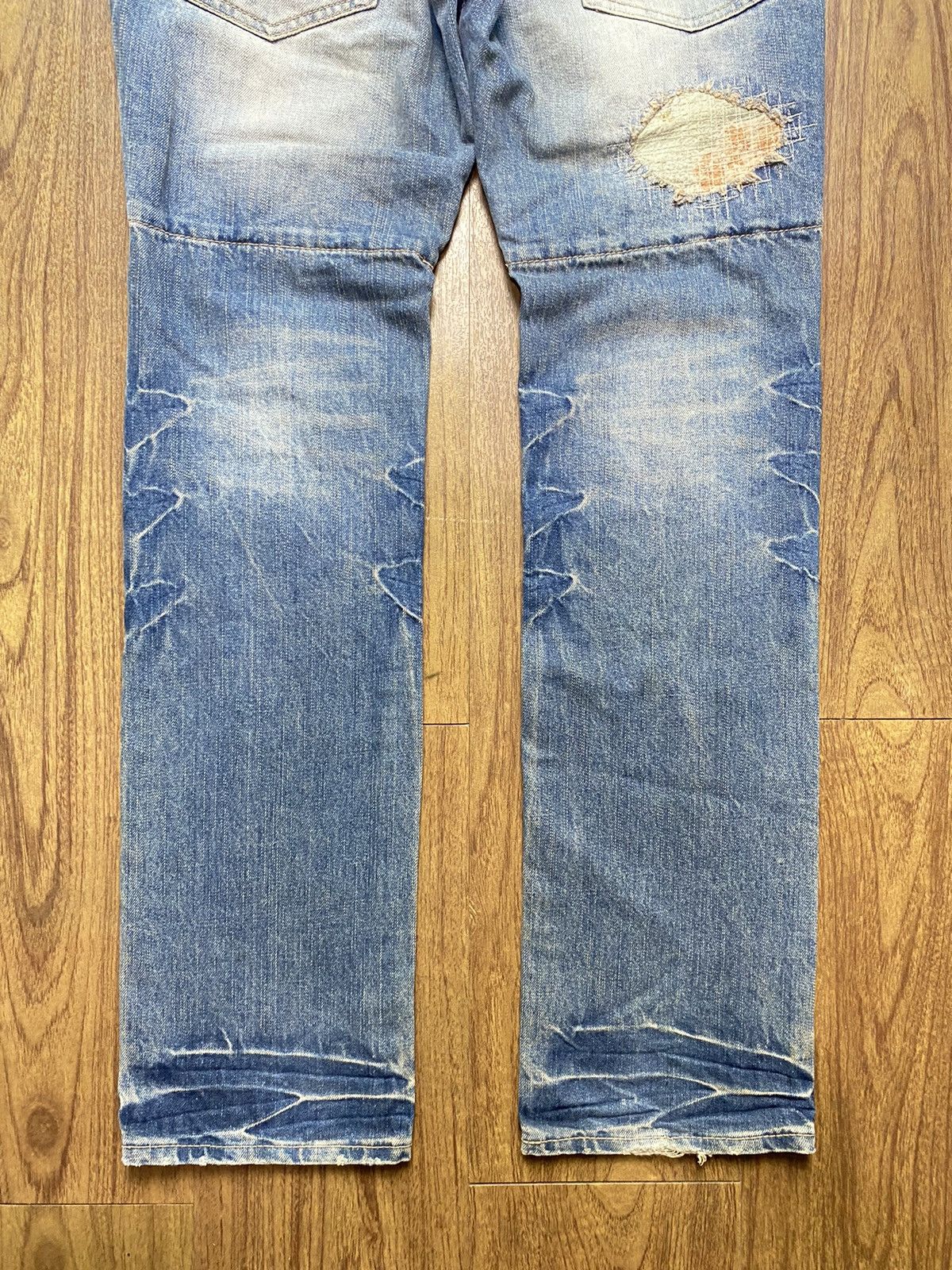 PPFM PPFM Double Waisted Washed Denim Jeans Size US 31 - 5 Thumbnail