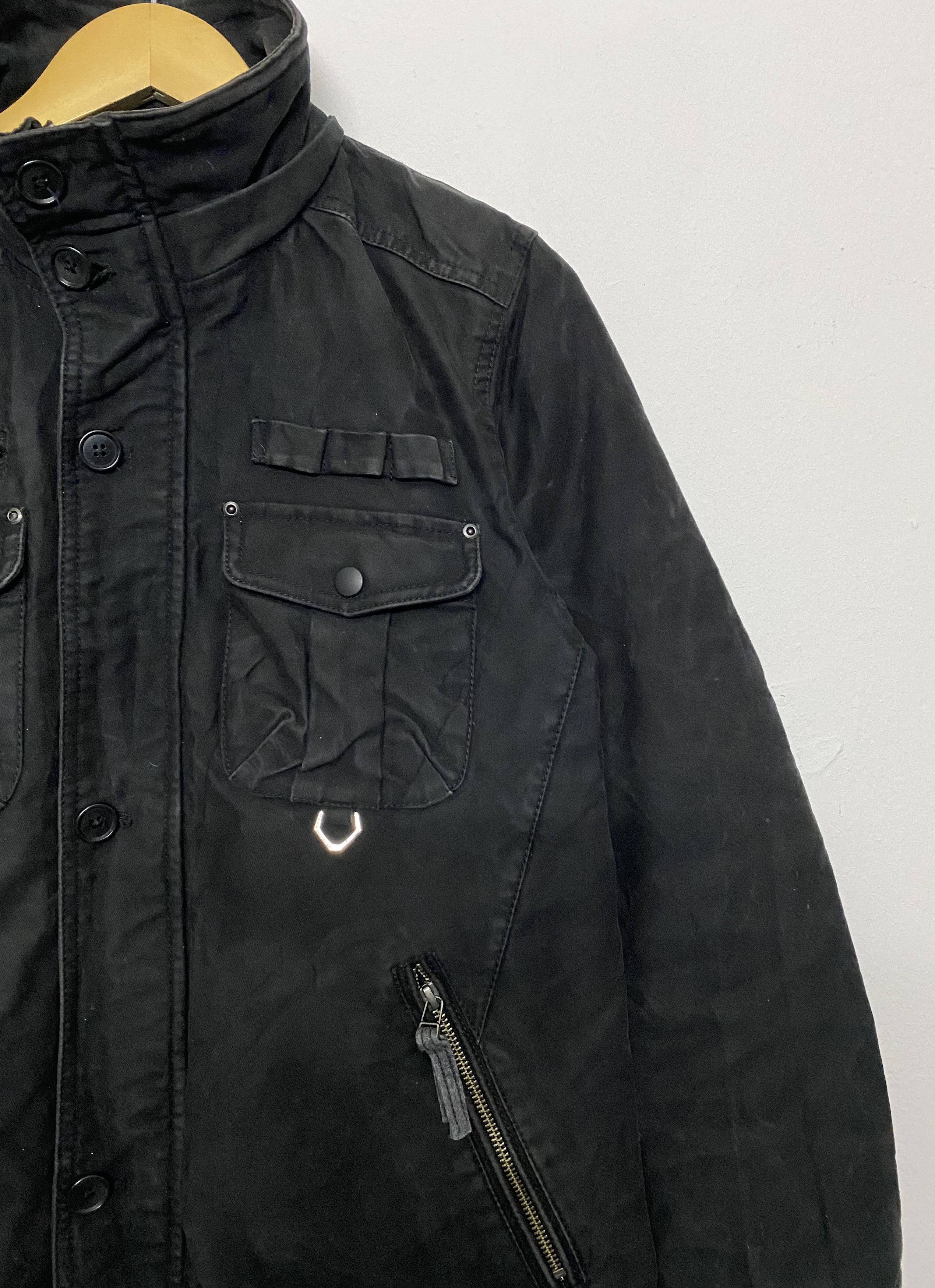 Melrose MEN'S MELROSE Tactical Black Field Jacket M-65 Style Size US S / EU 44-46 / 1 - 5 Thumbnail