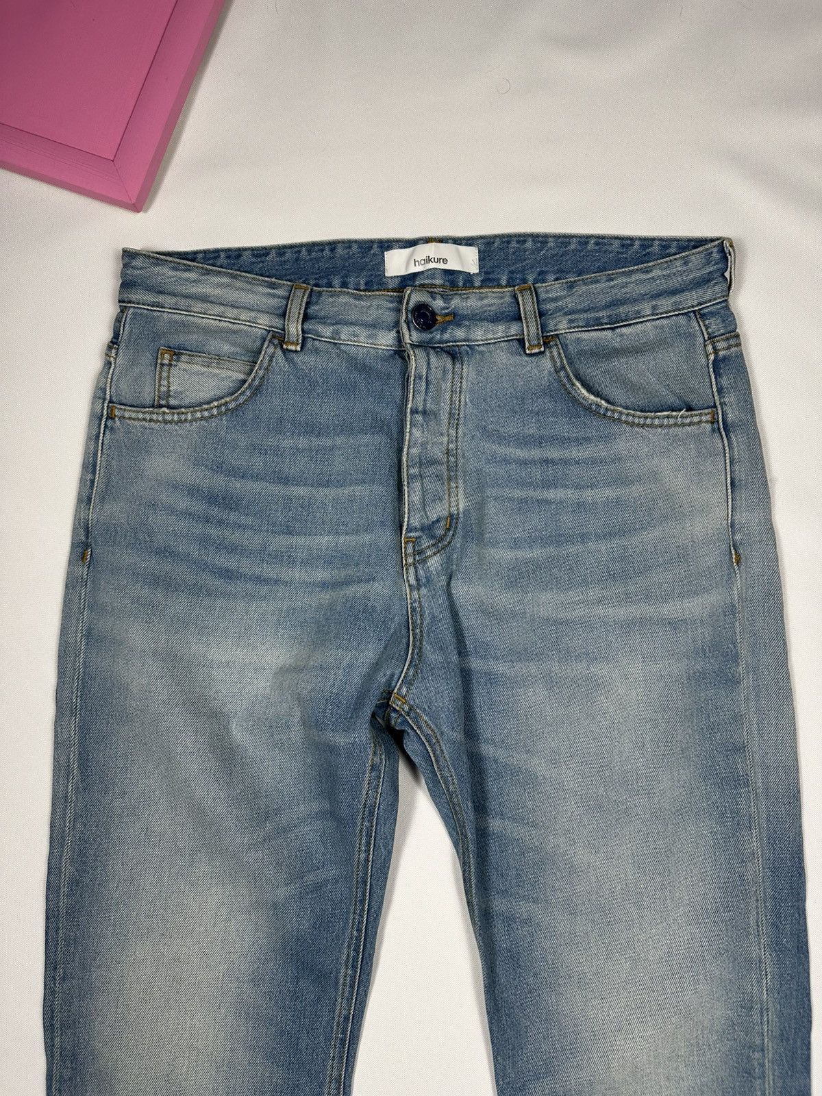 Haikure Haikure Tokyo Slim Crop Roki Denim Used Pocket Pants Jeans Size 32" / US 10 / IT 46 - 8 Thumbnail