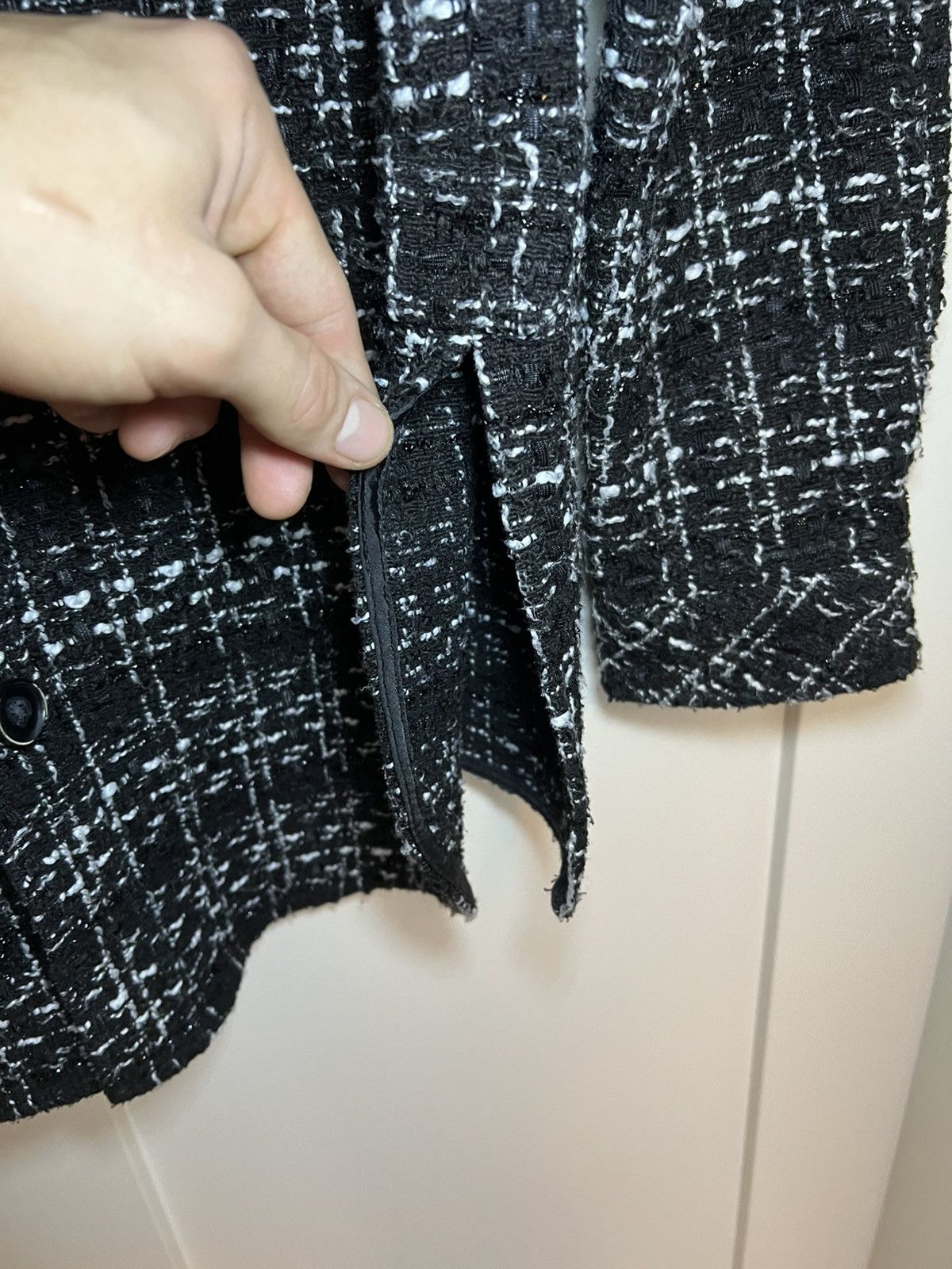 Vintage Vintage Charlie Luciano tweed button up longdleeve Size XL / US 12-14 / IT 48-50 - 8 Thumbnail