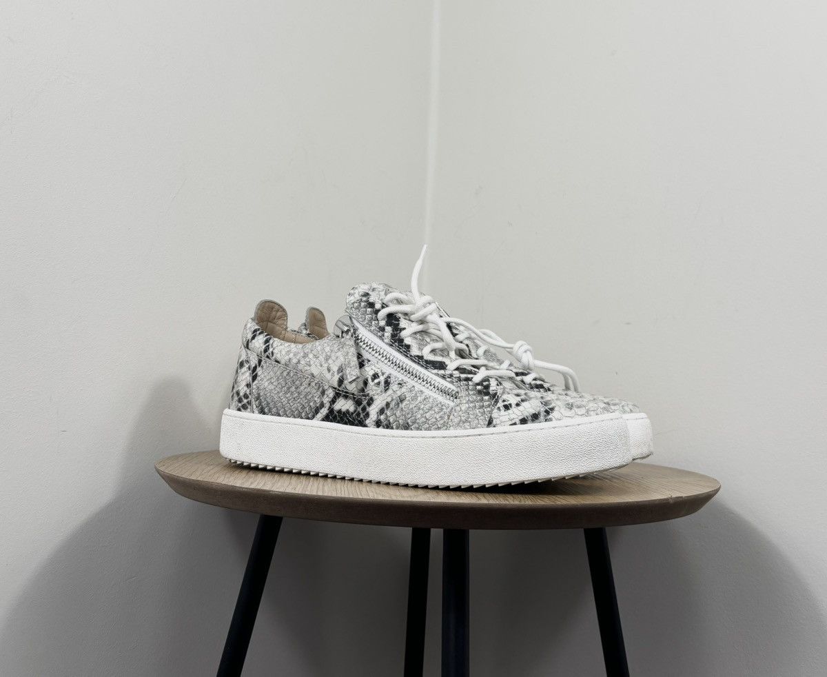 Giuseppe Zanotti Giuseppe Zanotti May London Roccia Snakeskin Sneakers Shoes Size US 9 / EU 42 - 3 Thumbnail