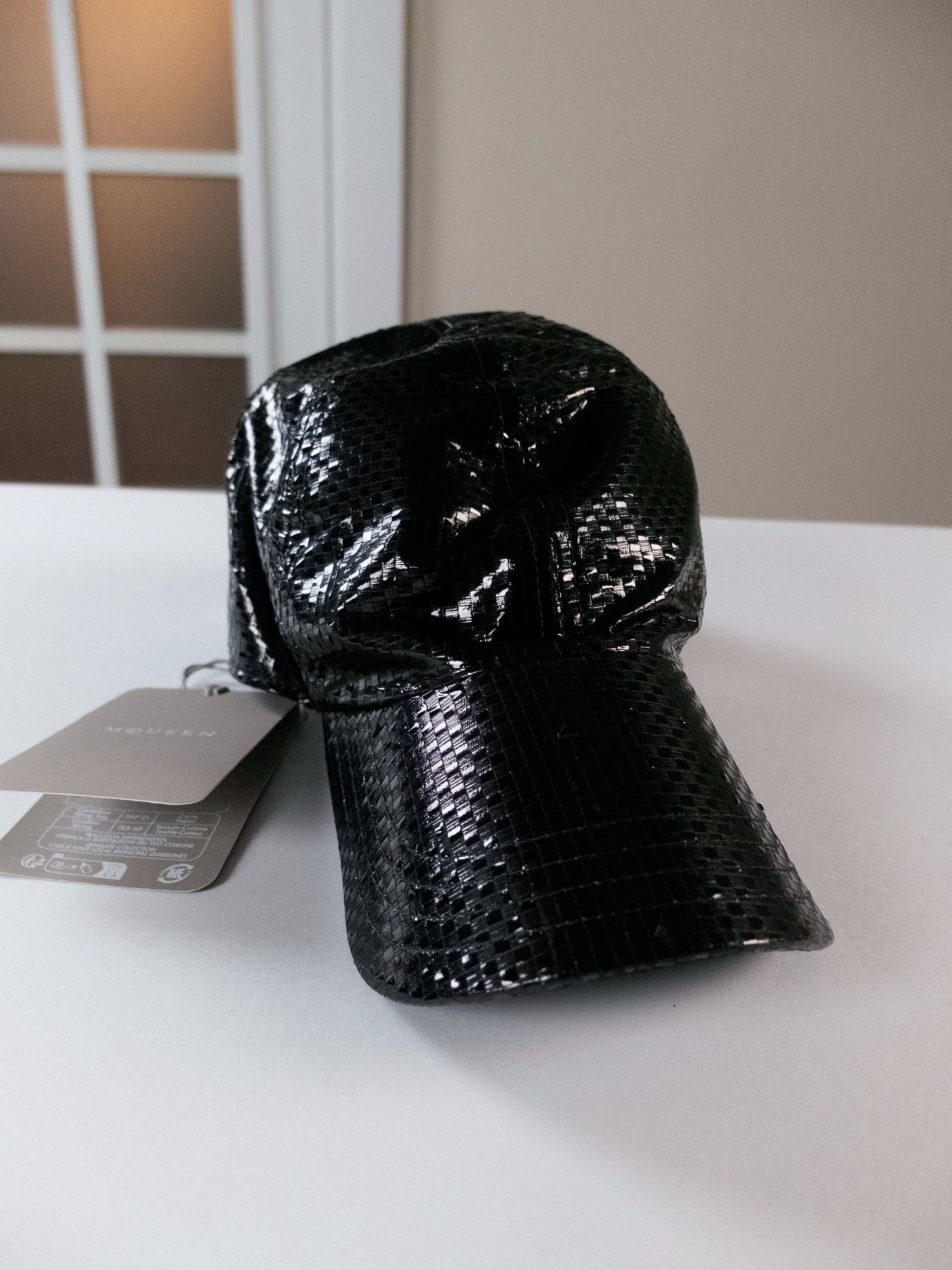 Alexander McQueen ALEXANDER MCQUEEN black Tarpaulin silk baseball cap Medium Size ONE SIZE - 3 Thumbnail