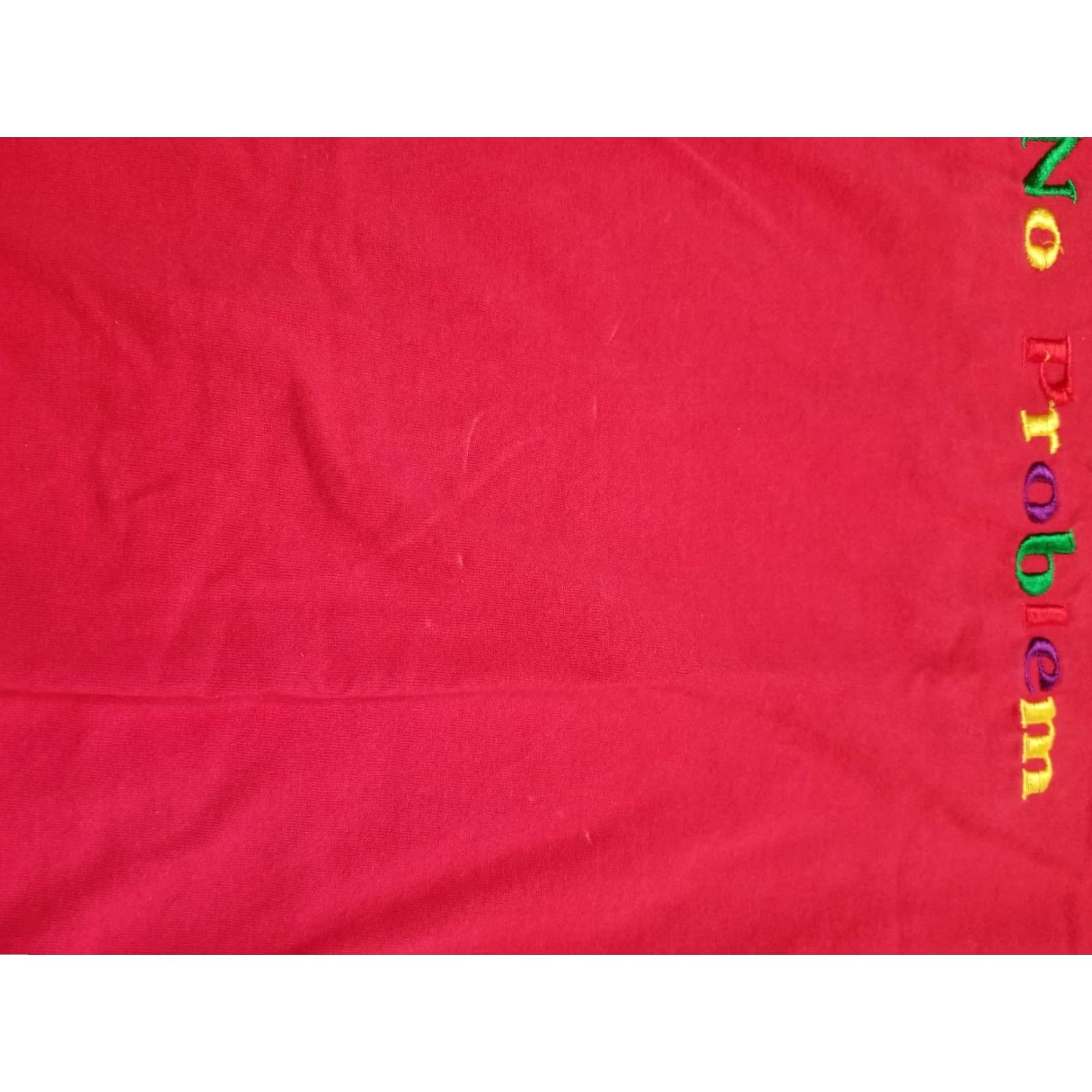 Vintage VINTAGE Tropix Embroidered Jamaica NO PROBLEM Souvenir T Shirt Mens M Red 90s Sh T-Shirt Size US M / EU 48-50 / 2 - 3 Thumbnail