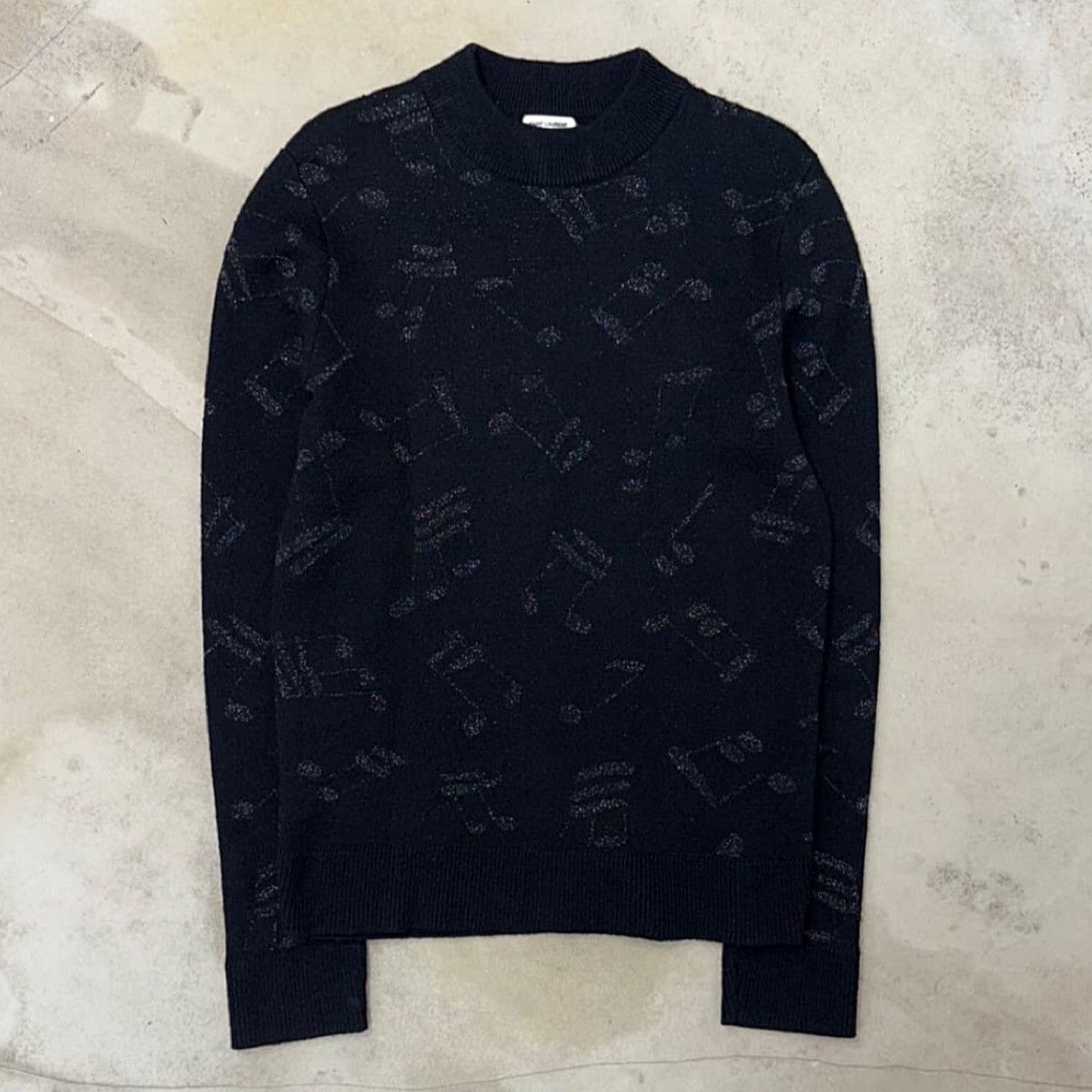 Saint Laurent Paris [M] AW16 Saint Laurent Paris Music Note Sweater Size US M / EU 48-50 / 2 - 1 Thumbnail