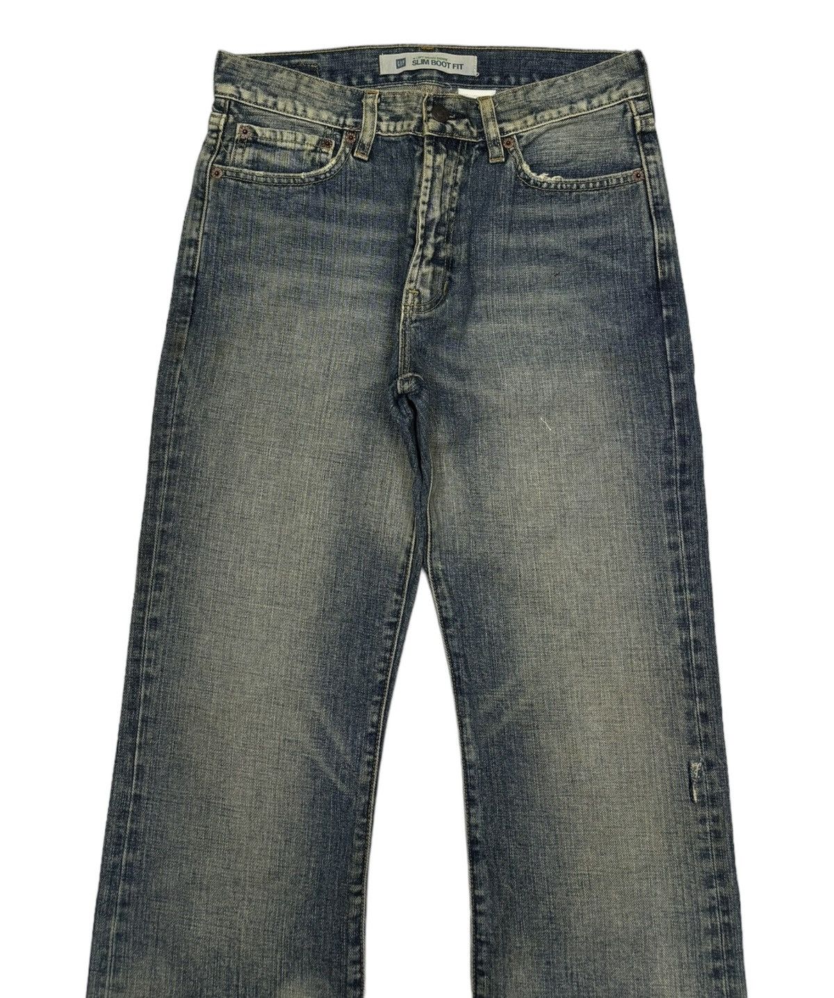 If Six Was Nine VINTAGE GAP SLIM BOOTCUT MUD WASH FLARE DENIM JEANS Size US 29 - 7 Thumbnail