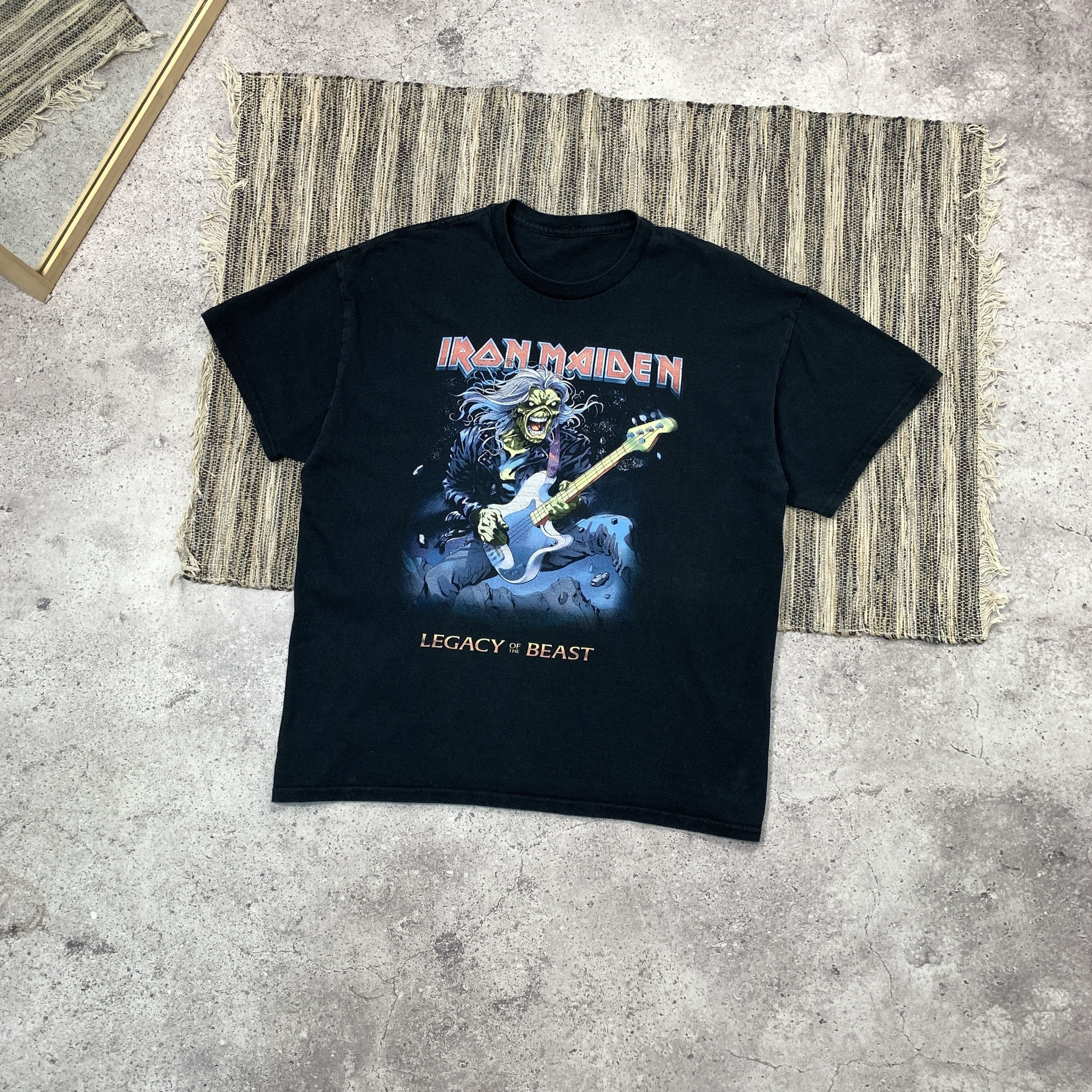 Band Tees Vintage Iron Maiden 90s Rock Band Graphic Black Tee Shirt XL Size US XL / EU 56 / 4 - 1 Thumbnail