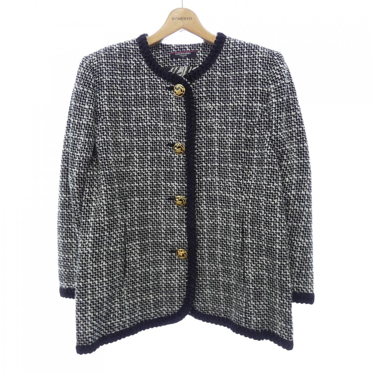 Other Other Leonard Fashion No Collar Jacket Others Outerwear 0321861 DUTY FREE for USA Size ONE SIZE - 1 Thumbnail