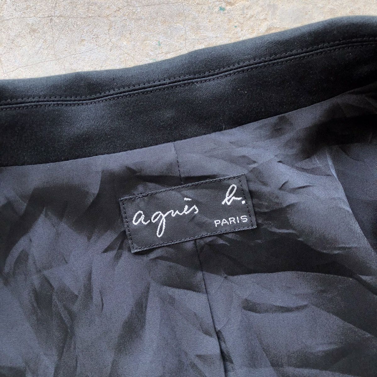 Japanese Brand × agnes b. AGNES B Black Blazer Coat Size XS / US 0-2 / IT 36-38 - 7 Thumbnail