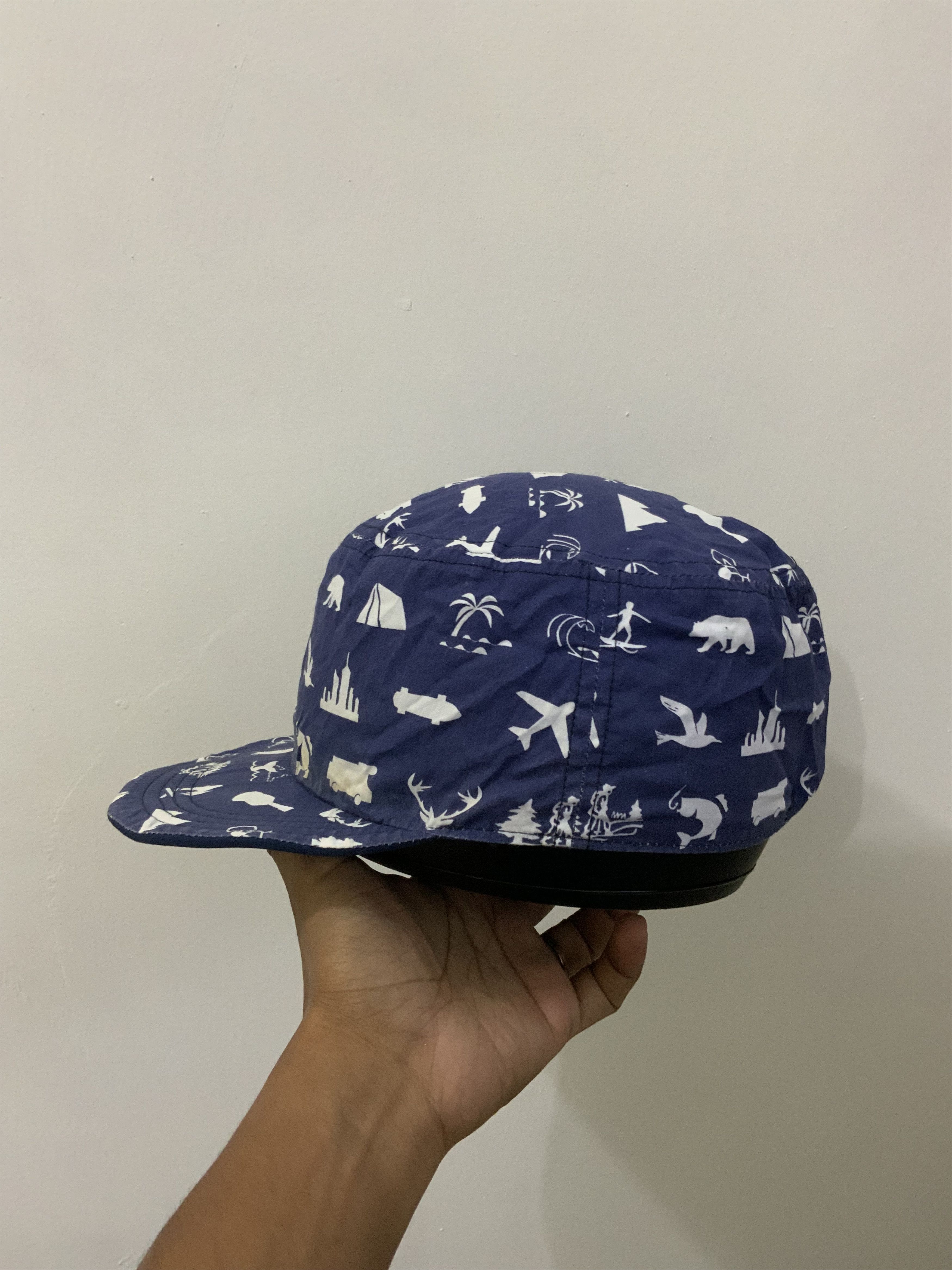 Japanese Brand Indigo Patchwork Art Reversible Hat Cap Size ONE SIZE - 3 Thumbnail