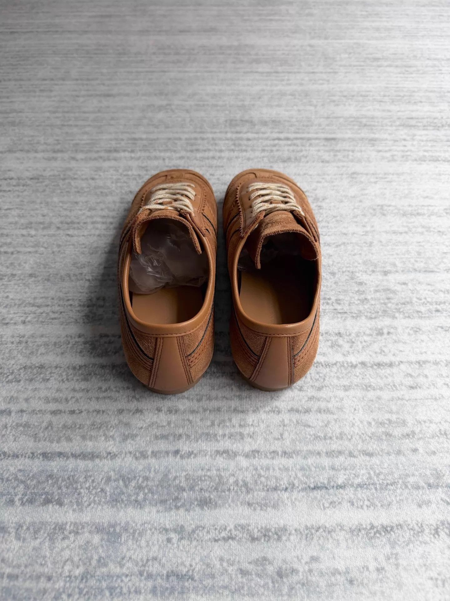 Dries Van Noten DVN Light Brown/Khaki Suede Thin Sole Trainer Size US 5.5 / IT 35.5 - 5 Thumbnail
