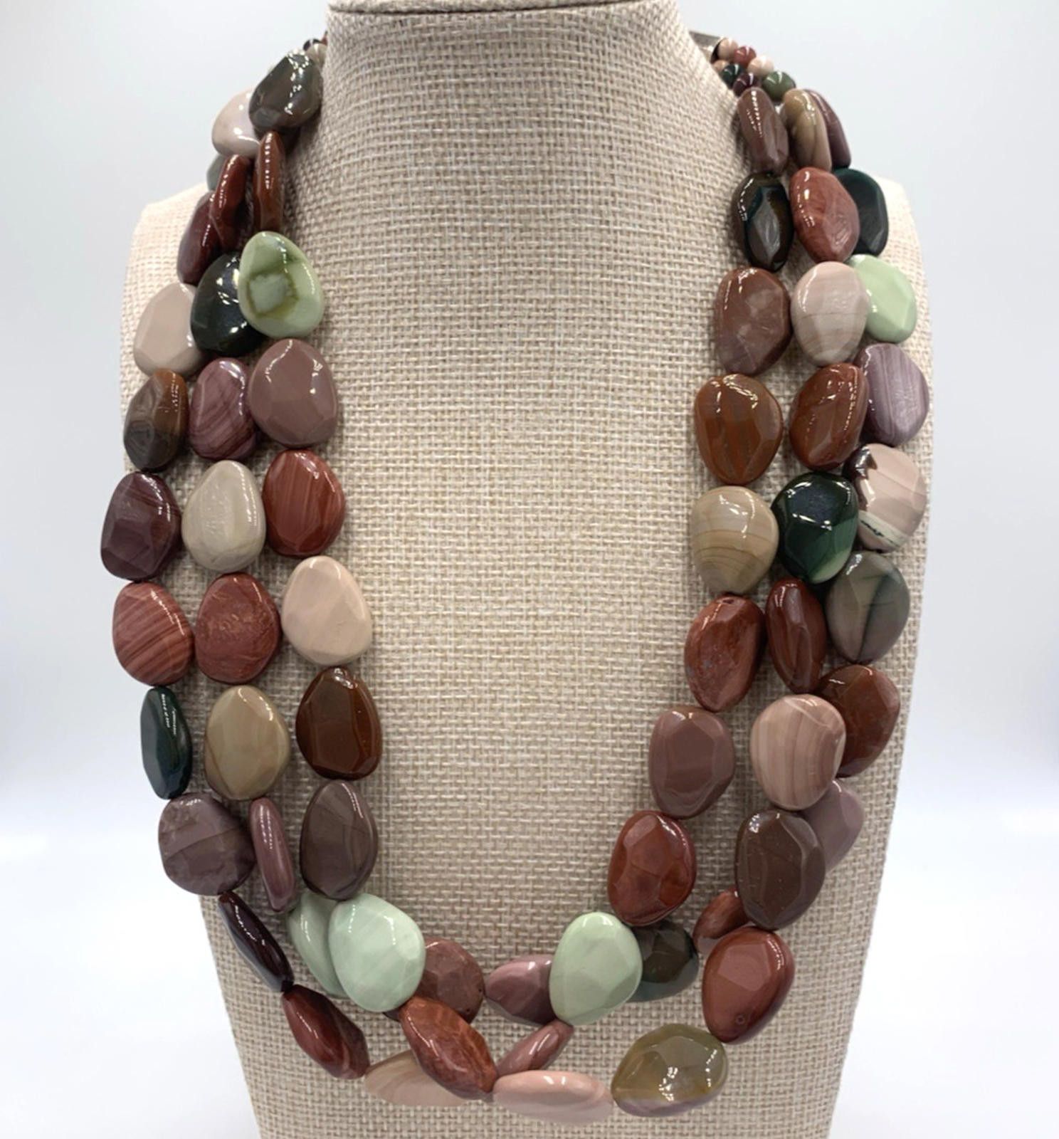 Other NOS Jay King DTR Multi Color Jasper Sterling Silver Necklace Size ONE SIZE - 2 Thumbnail