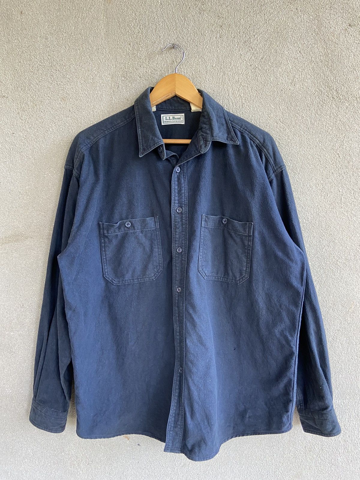 L.L. Bean Vintage L L BEAN Chamois shirt Size US L / EU 52-54 / 3 - 1 Thumbnail