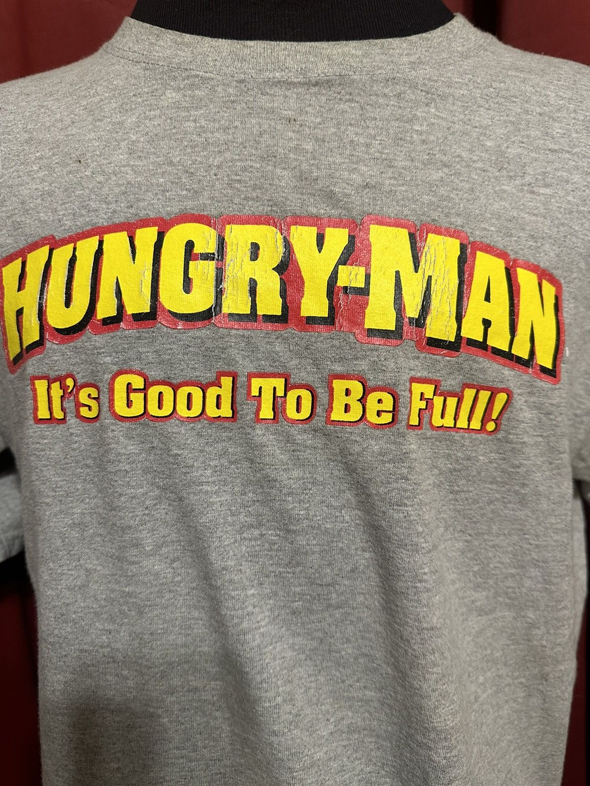 Vintage Vintage Hungry Man TV Dinner Tshirt 90s Microwave Meal Grail Size US L / EU 52-54 / 3 - 6 Thumbnail