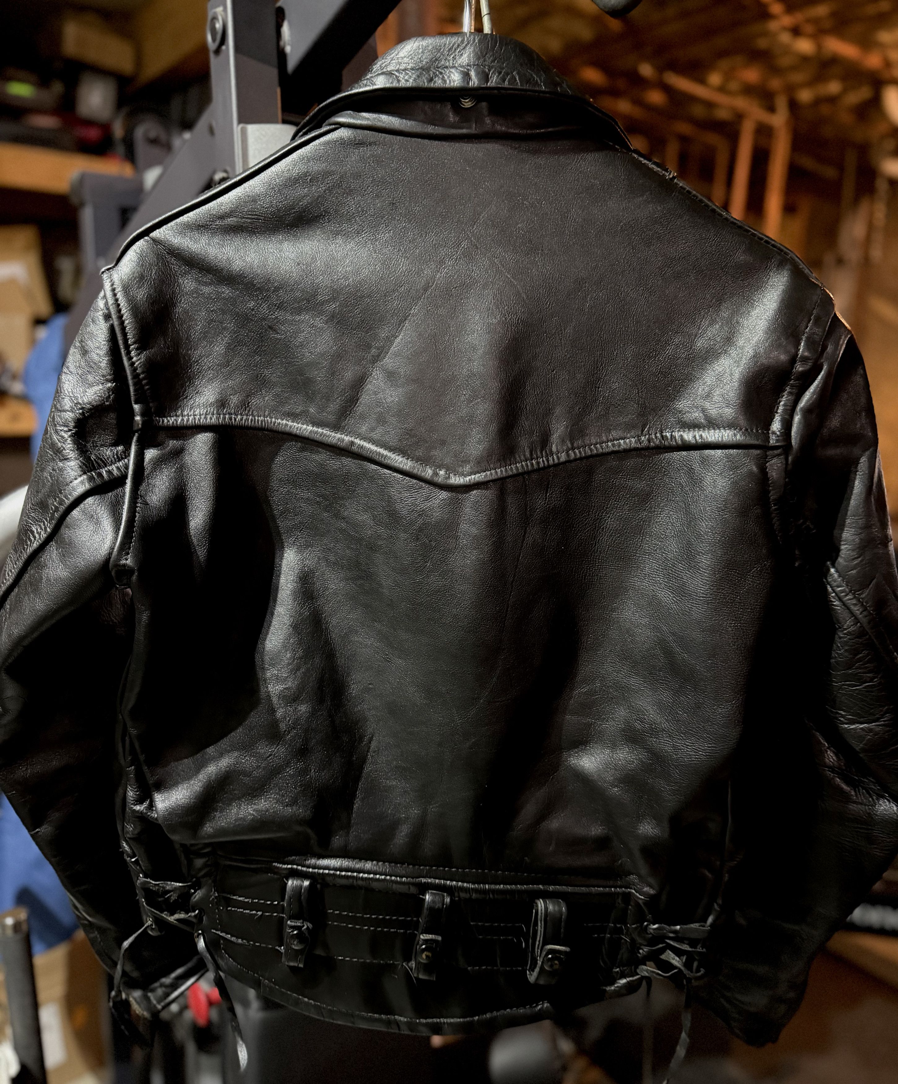 Other VINTAGE 50s-60s CAL LEATHER Horsehide CHP Large Size US XL / EU 56 / 4 - 2 Thumbnail