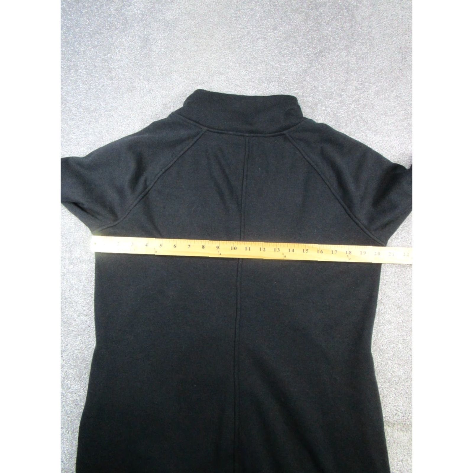 Athleta Athleta Dress Womens M Black Solid Long Sleeve Mock Neck Zip A-Line Sweater Dress Short Dress Casual Party/Cocktail Travel Womens Size M / US 6-8 / IT 42-44 - 6 Thumbnail