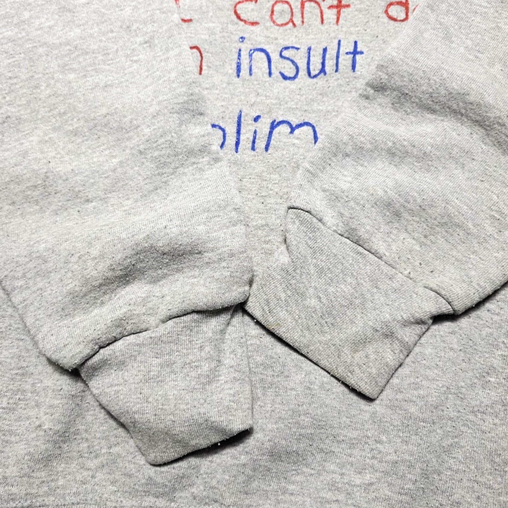 Hanes VINTAGE Hanes Sweatshirt Crewneck Mens Medium Graphic Print Funny Quote Astro Boy M Gray Size US M / EU 48-50 / 2 - 7 Thumbnail
