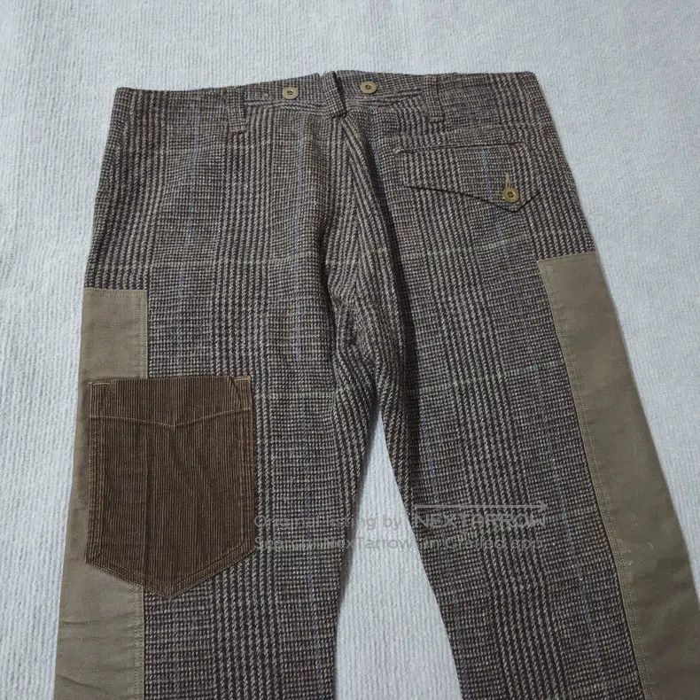 Junya Watanabe Junya Watanabe size L Wool corduroy patchwork checkered tr Size US 27 - 5 Thumbnail