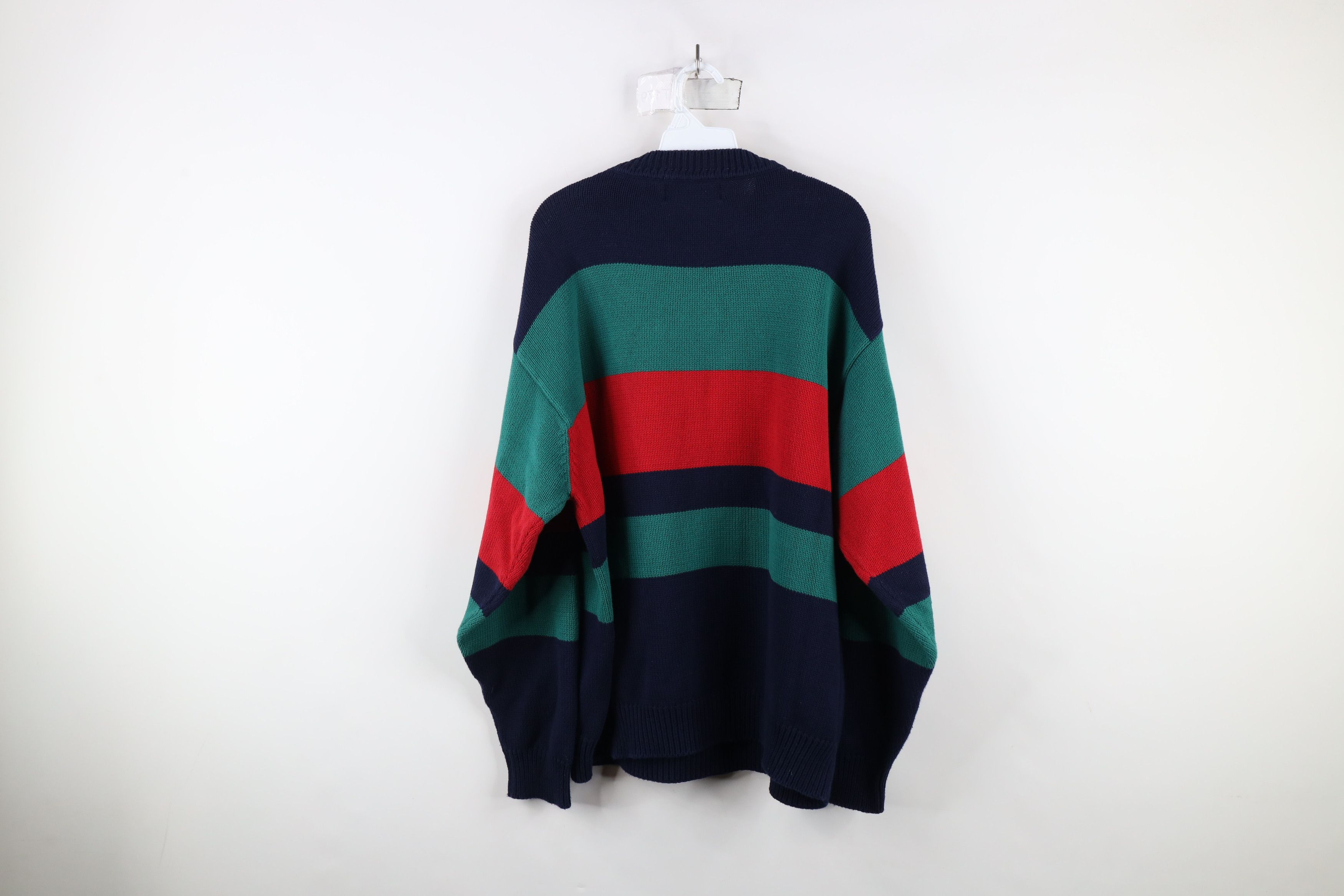 American Eagle Outfitters × Vintage Vintage 90s American Eagle Outfitters Block Knit Sweater Size US L / EU 52-54 / 3 - 7 Thumbnail