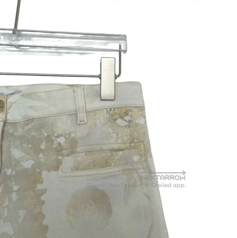 Chanel Chanel Casual Pants in Cream Floral Print . Size 25" / US 0 / IT 36 - 3 Thumbnail
