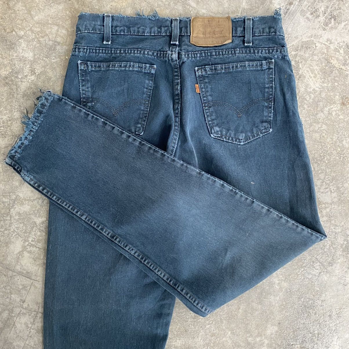 Levi's Vintage 1995 Levis 550 Orange Tab Faded Green Baggy Jeans Size US 32 / EU 48 - 2 Thumbnail