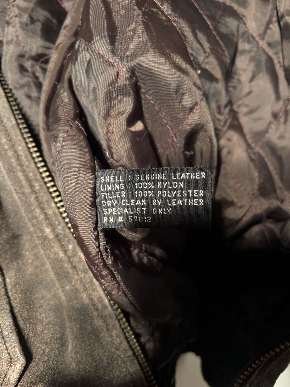Guess Air Command Military Flight G-1 Leather Bomber Jacket