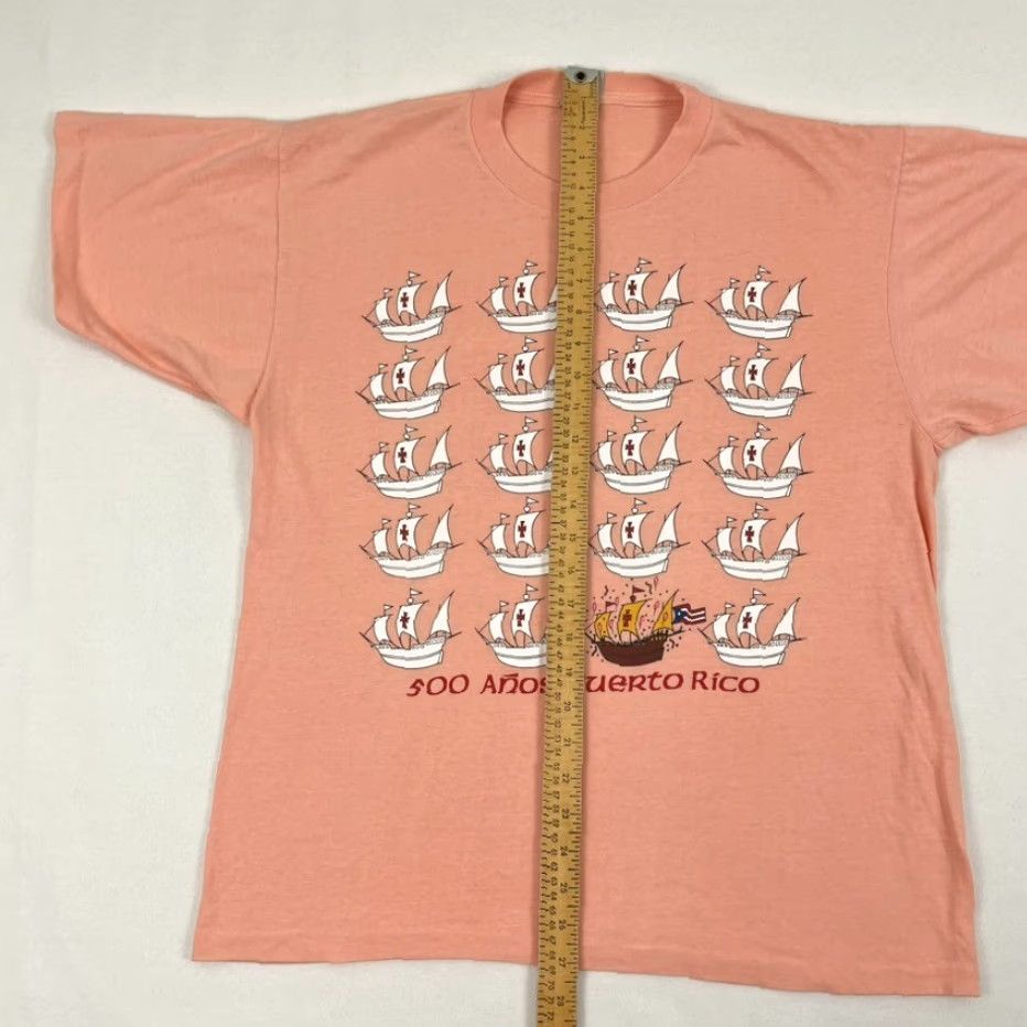 Vintage VINTAGE Puerto Rico Shirt Adult XL Ships Sailing 500 Anos Years Celebration Heritage Logo Graphic Print T-Shirt Men Size US XL / EU 56 / 4 - 4 Thumbnail