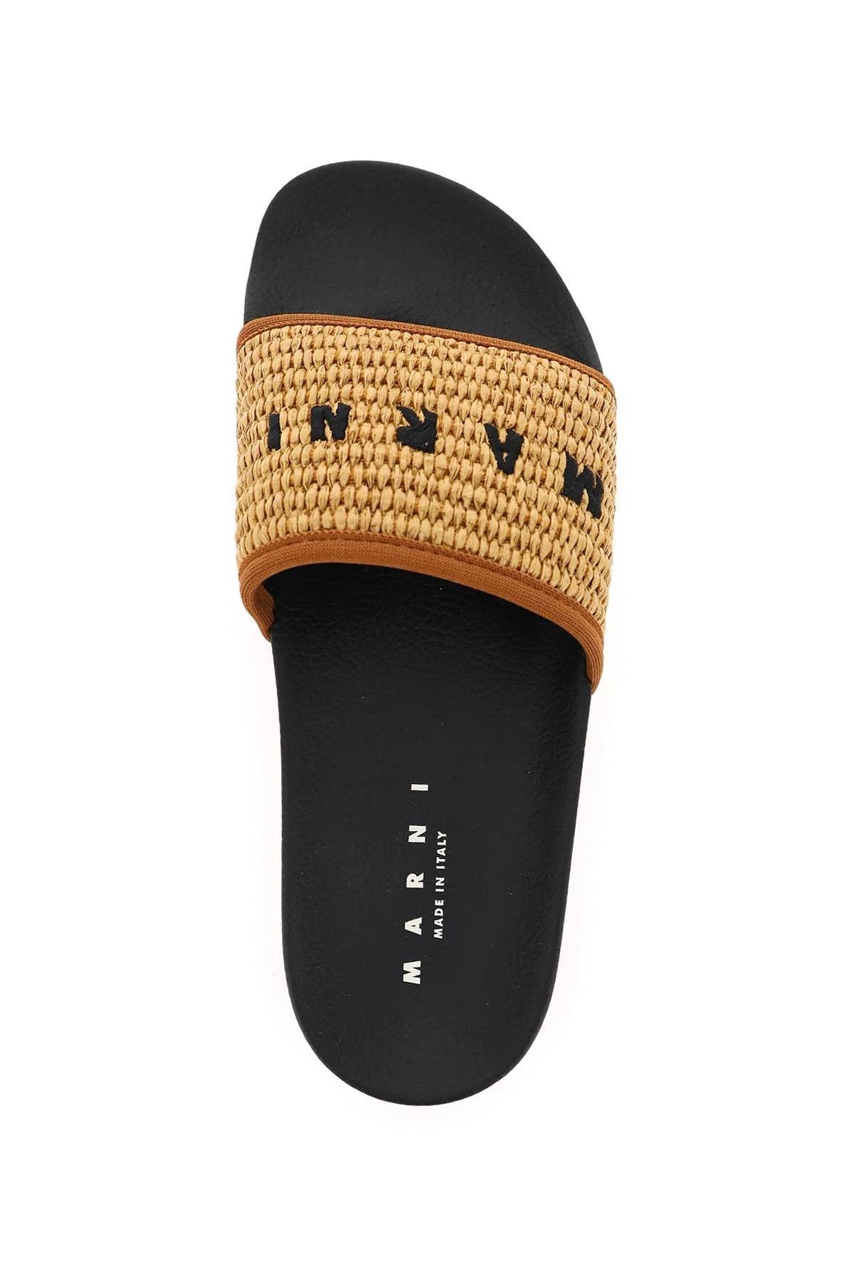 Marni o1srvl11e0724 Slide in Black/Beige Size US 11 / EU 44 - 5 Thumbnail