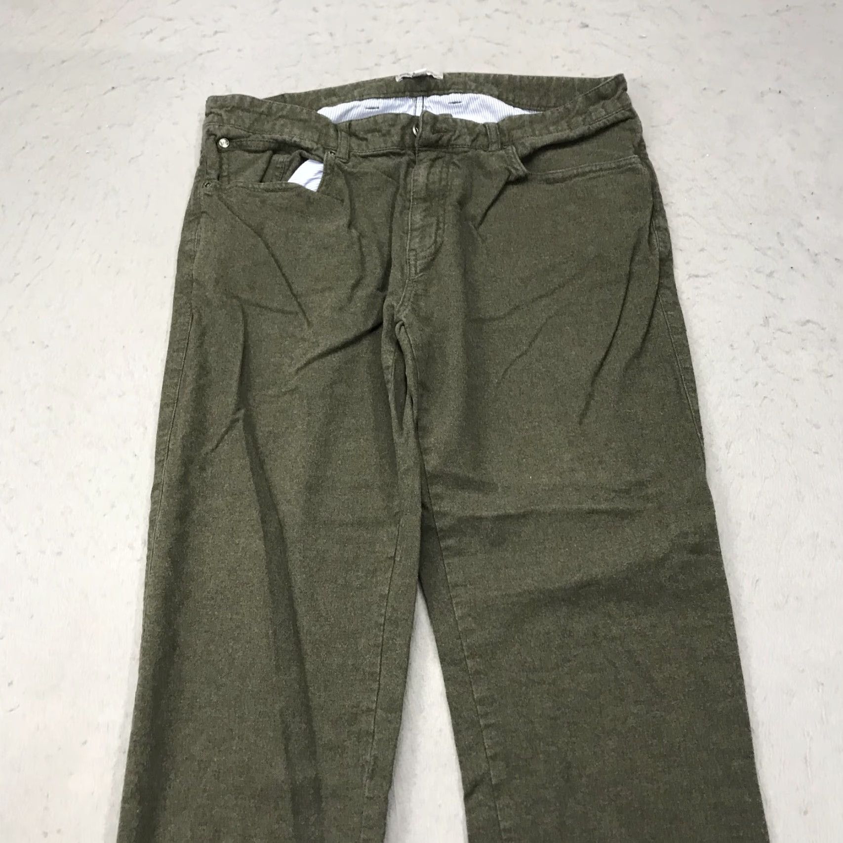 Peter Millar Peter Millar Pants Mens 34x29 Olive Green Flannel Five Pocket Pant Casual Chino Shirt? Size US 34 / EU 50 - 2 Thumbnail
