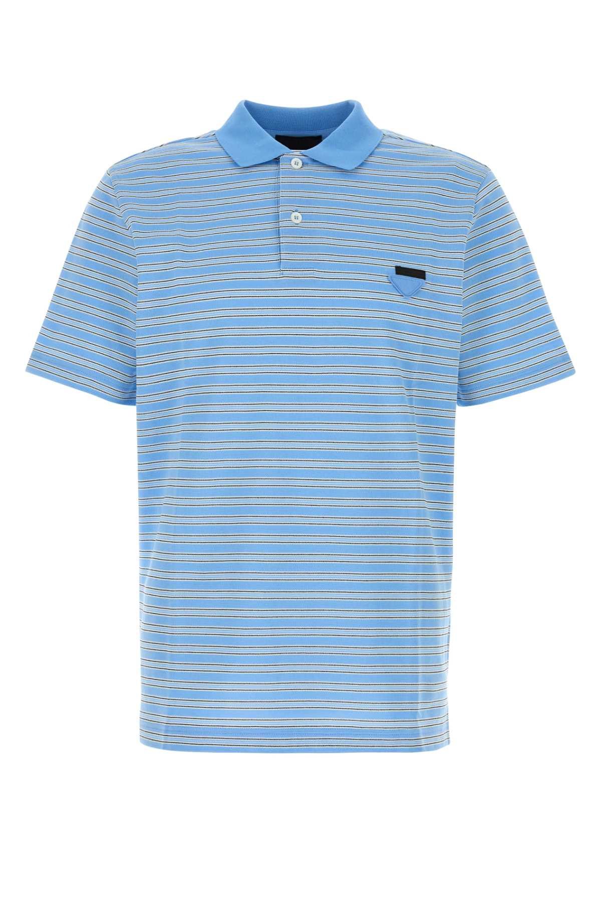 Prada Embroidered Piquet Polo Shirt Size US L / EU 52-54 / 3 - 1 Thumbnail