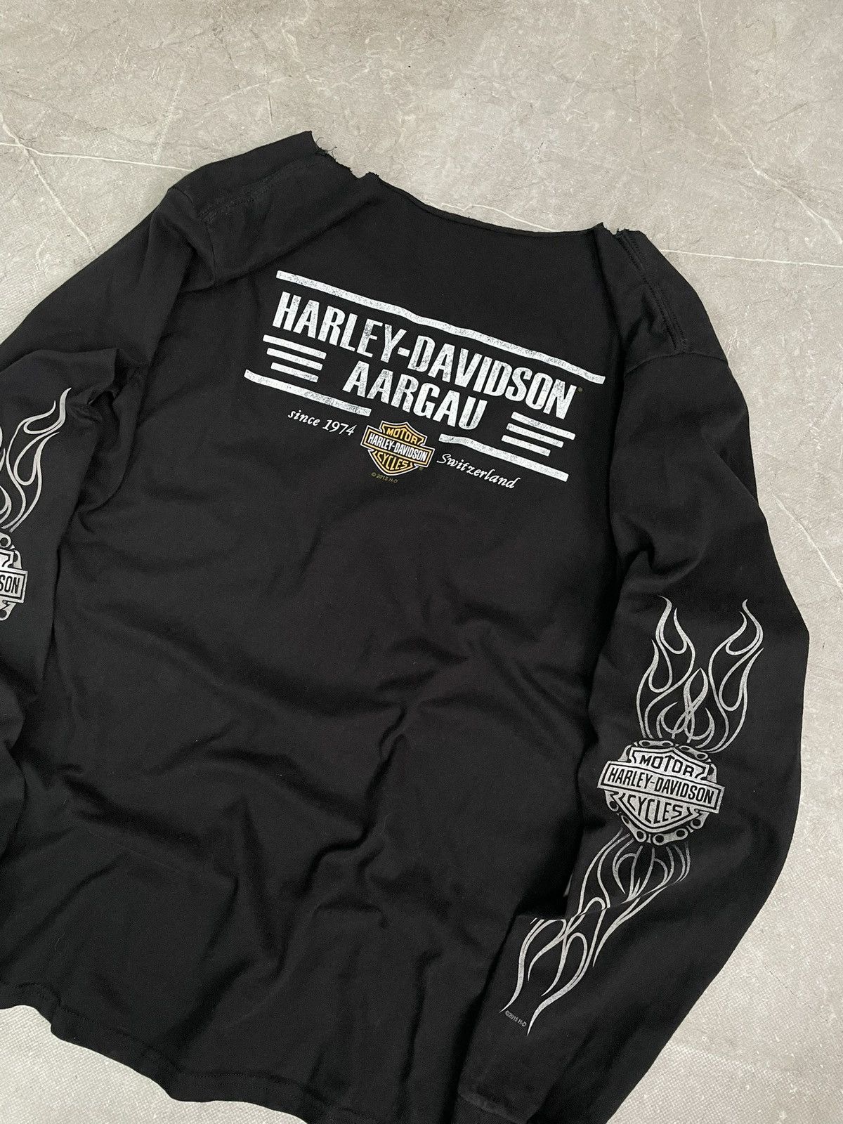 Harley Davidson Harley Davidson style faded flames eagles 90s style hype Size US M / EU 48-50 / 2 - 9 Thumbnail