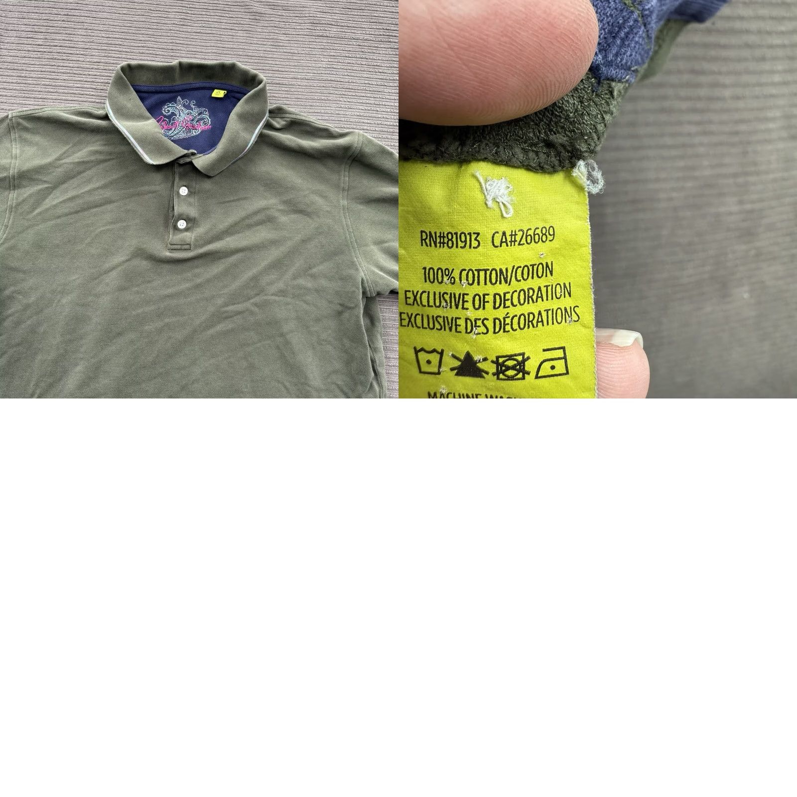 Robert Graham Robert Graham Polo Shirt Men XL Green Cotton Preppy Golfing Outdoors Short Sleeve Classic Fit Mens Polo Shirt Size US XL / EU 56 / 4 - 8 Thumbnail