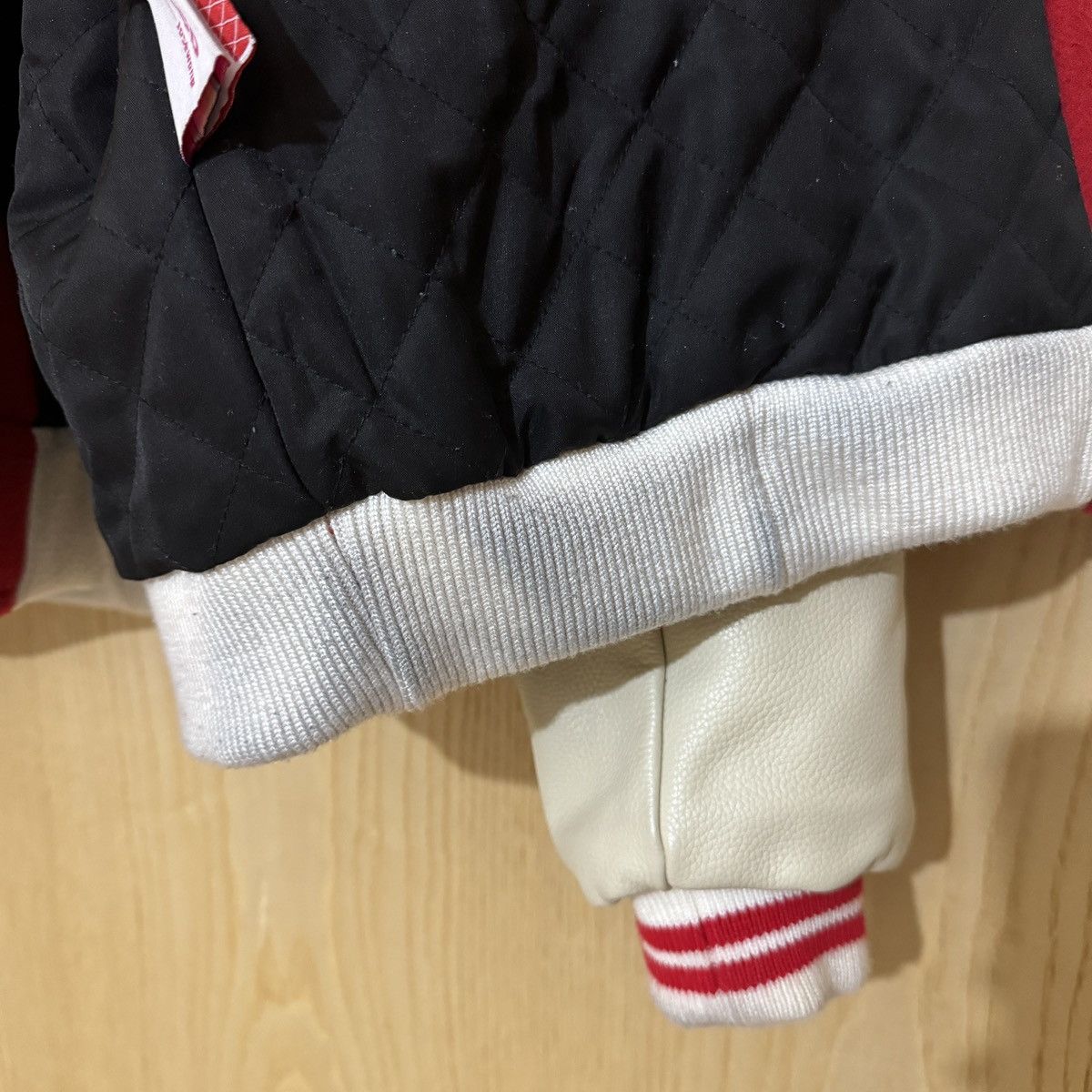 Japanese Brand × STILLZ ABCD Jose Wong ‘A boy can’t dress’ teddy varsity jacket. Size US L / EU 52-54 / 3 - 8 Thumbnail