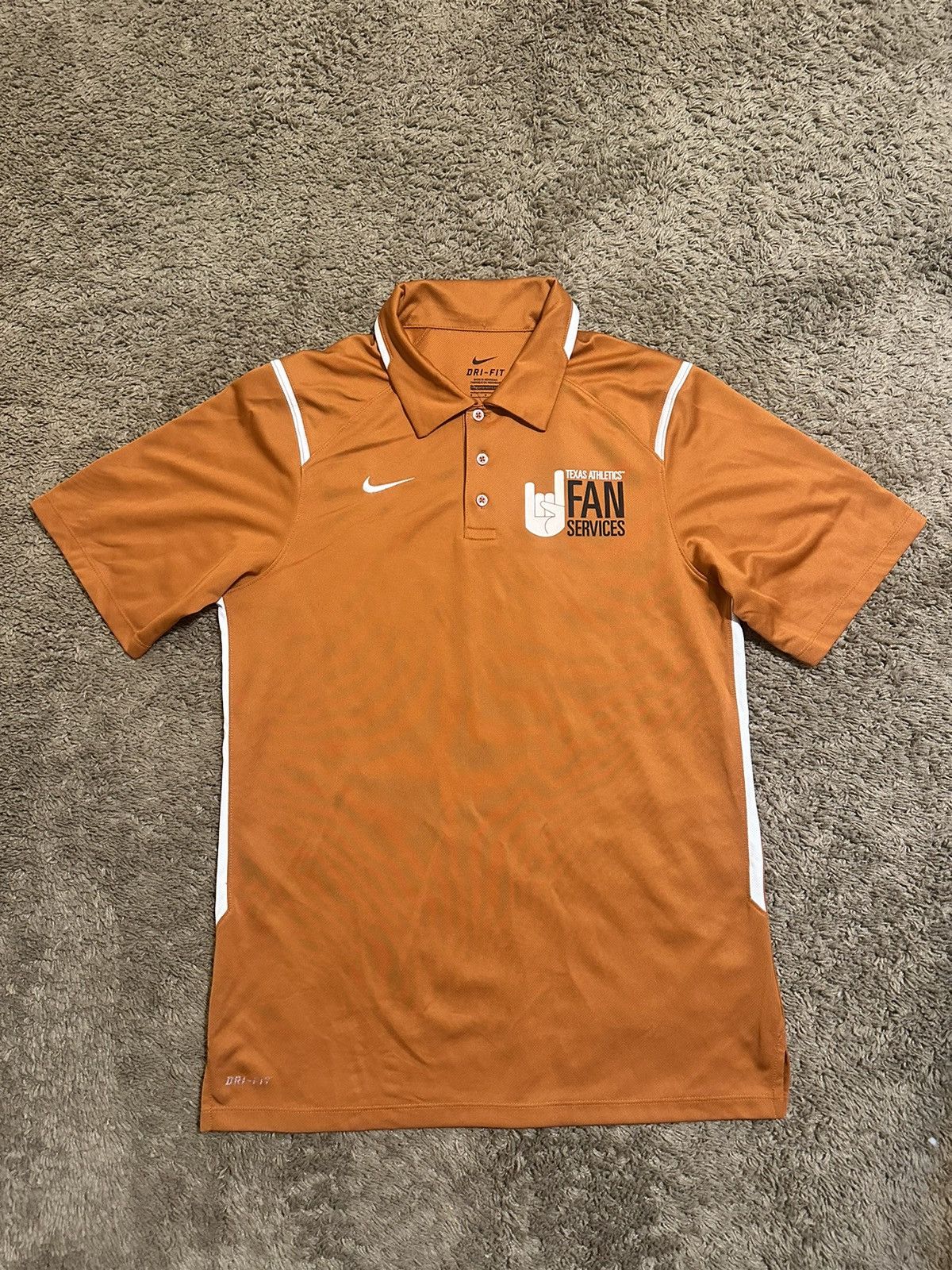 NCAA × Nike × Vintage Vintage Nike NCAA Texas Longhorns polo shirt 00s size small Size US S / EU 44-46 / 1 - 1 Thumbnail