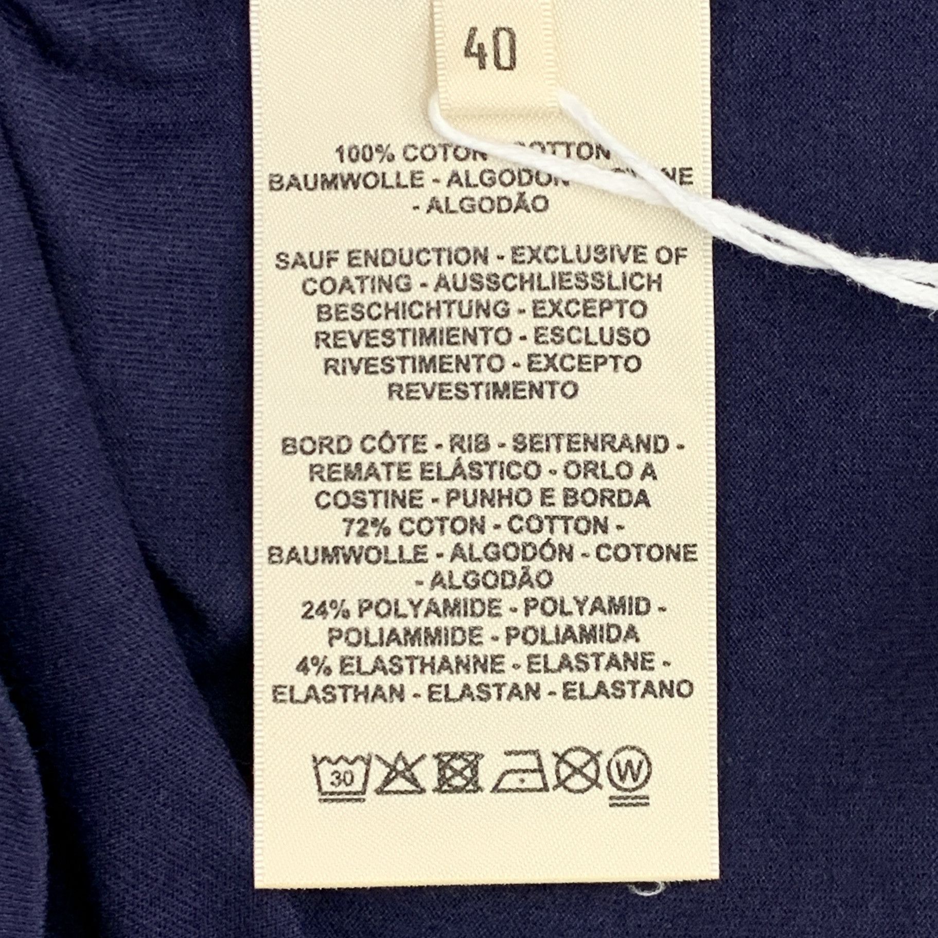 Hermes Hermes Lock Print T-Shirt Navy (40) Size US XXS / EU 40 - 7 Thumbnail