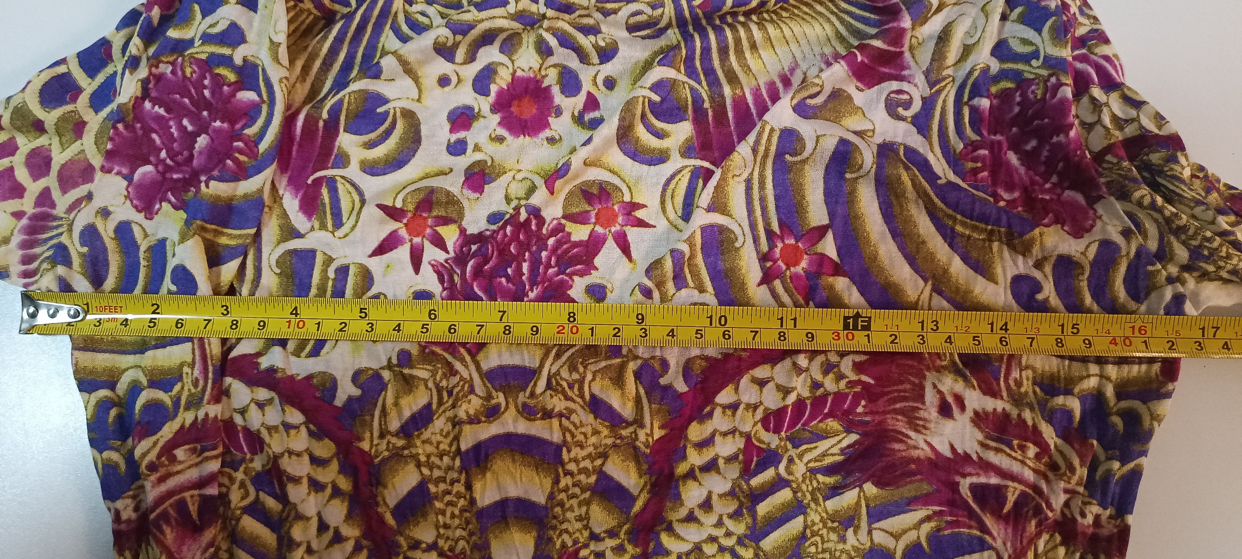 Jean Paul Gaultier Dragon and fishes silk dress Size S / US 4 / IT 40 - 22 Thumbnail