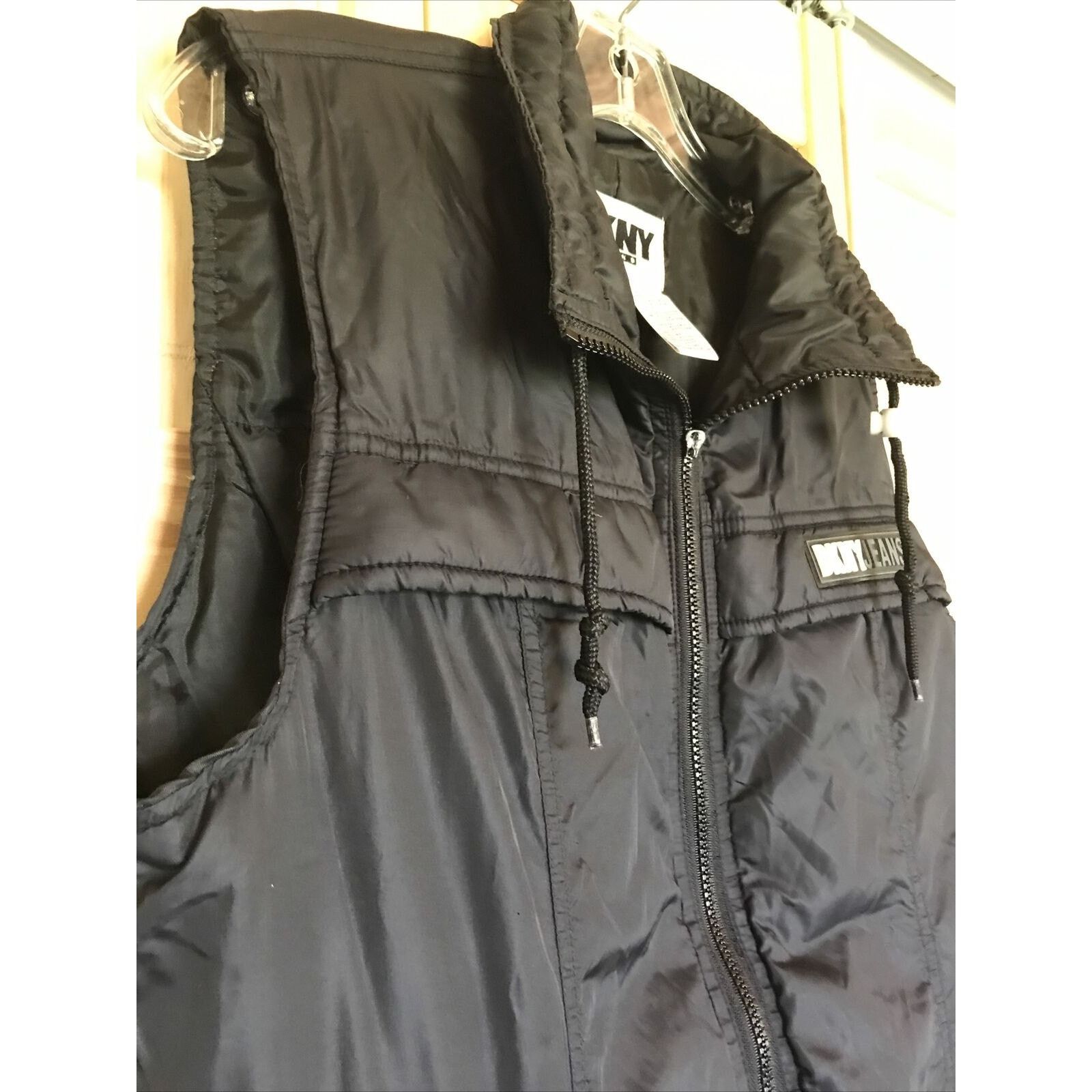 DKNY DKNY VTG Women’s S Black Down Insulated Full Zip Puffer Vest Size S / US 4 / IT 40 - 6 Thumbnail