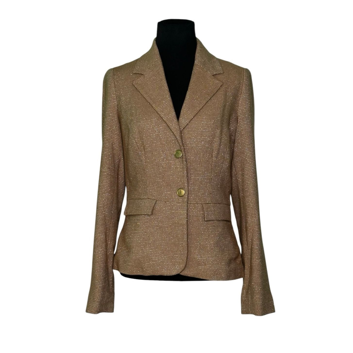 Old Navy Old Navy shimmery gold long sleeves blazer size Small Size S / US 4 / IT 40 - 1 Thumbnail