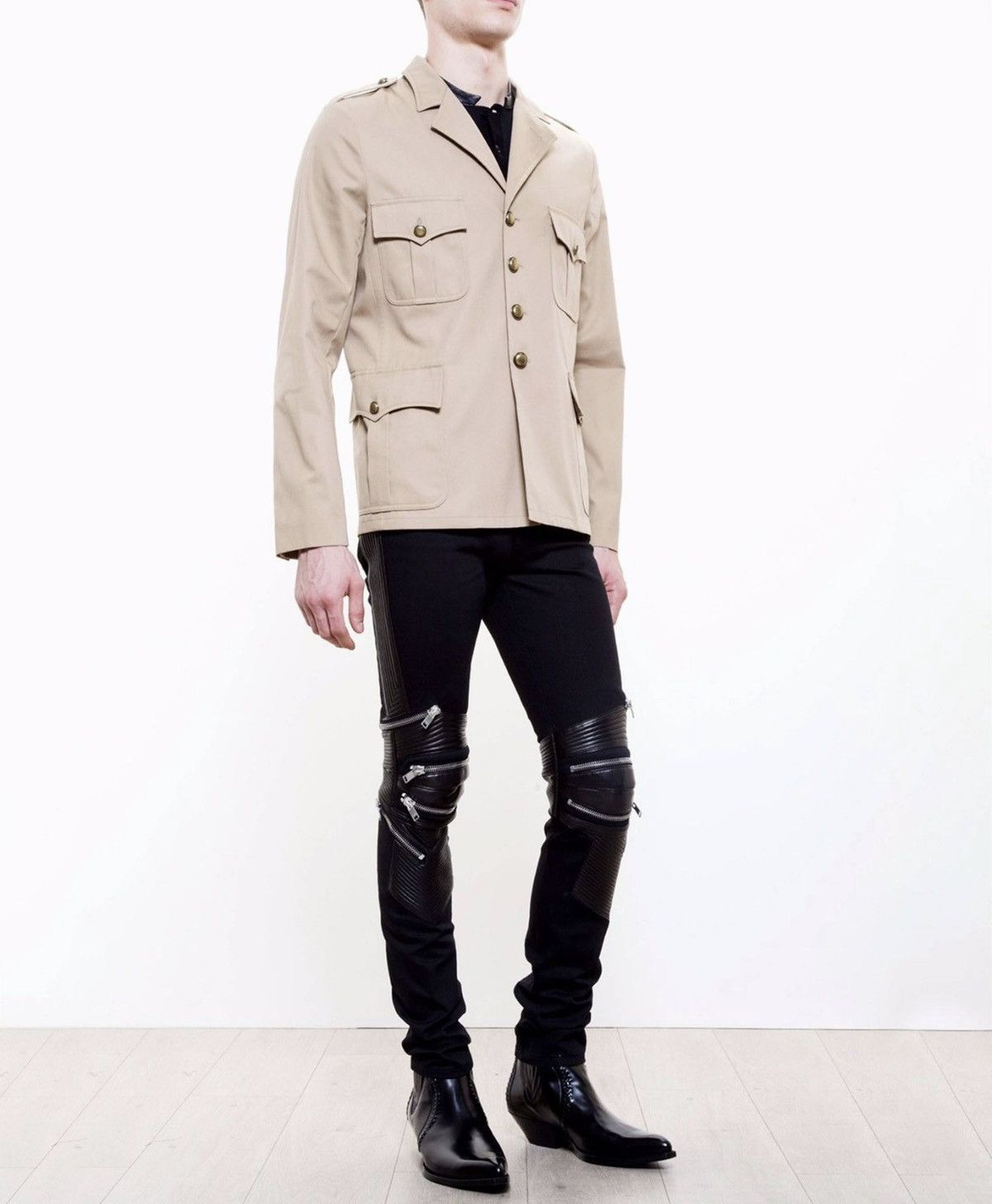 Saint Laurent Paris Saint Laurent SS15 Psych Rock Safari Blazer Jacket Runway Size US L / EU 52-54 / 3 - 2 Thumbnail