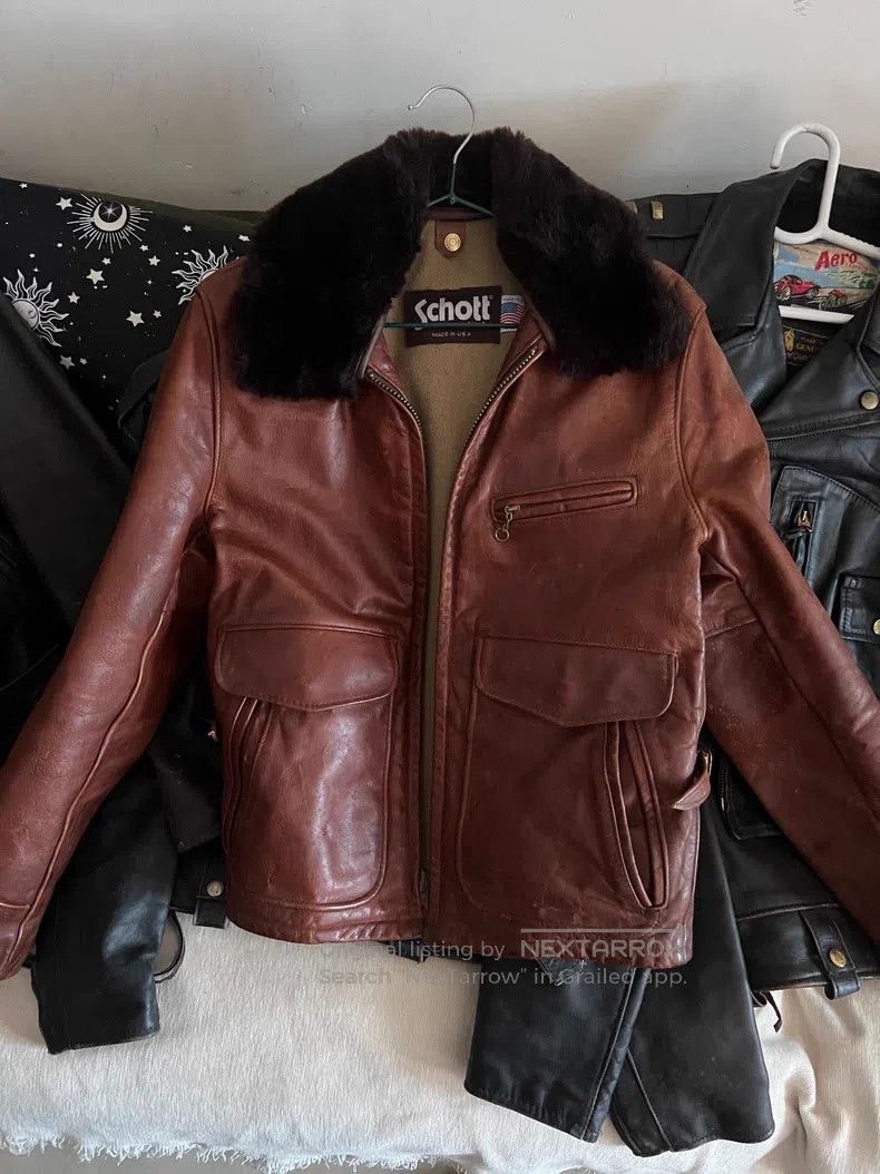Schott Schott NYC leather coat Size US S / EU 44-46 / 1 - 1 Thumbnail
